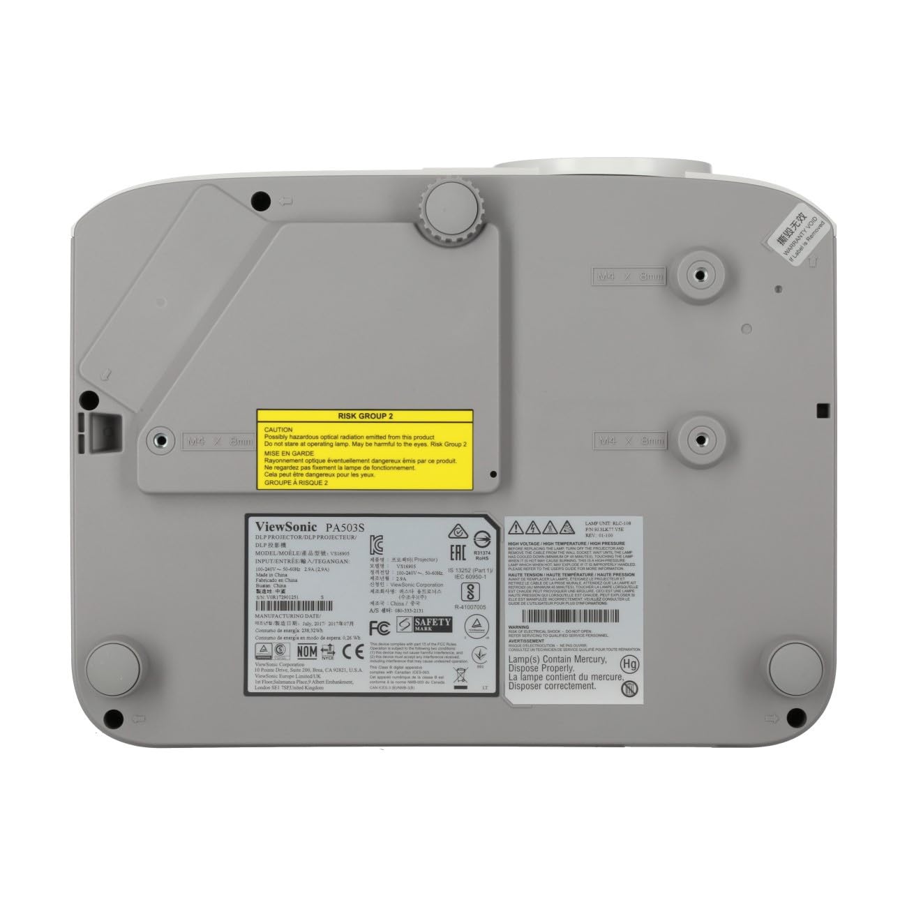 ViewSonic PA503S Proyector empresarial SVGA de 3.800 lúmenes