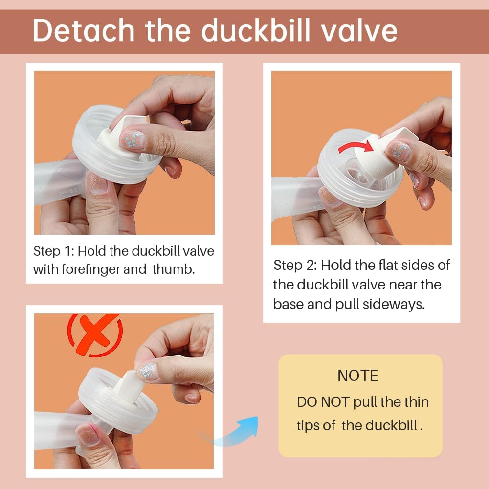 Replacement Duckbill Valves and Backflow Protector for Spectra, Compatible Pump Parts for Spectra S1 Spectra S2 Spectra 9 Plus by PumpMom (Not Original Spectra S2 Accessories)