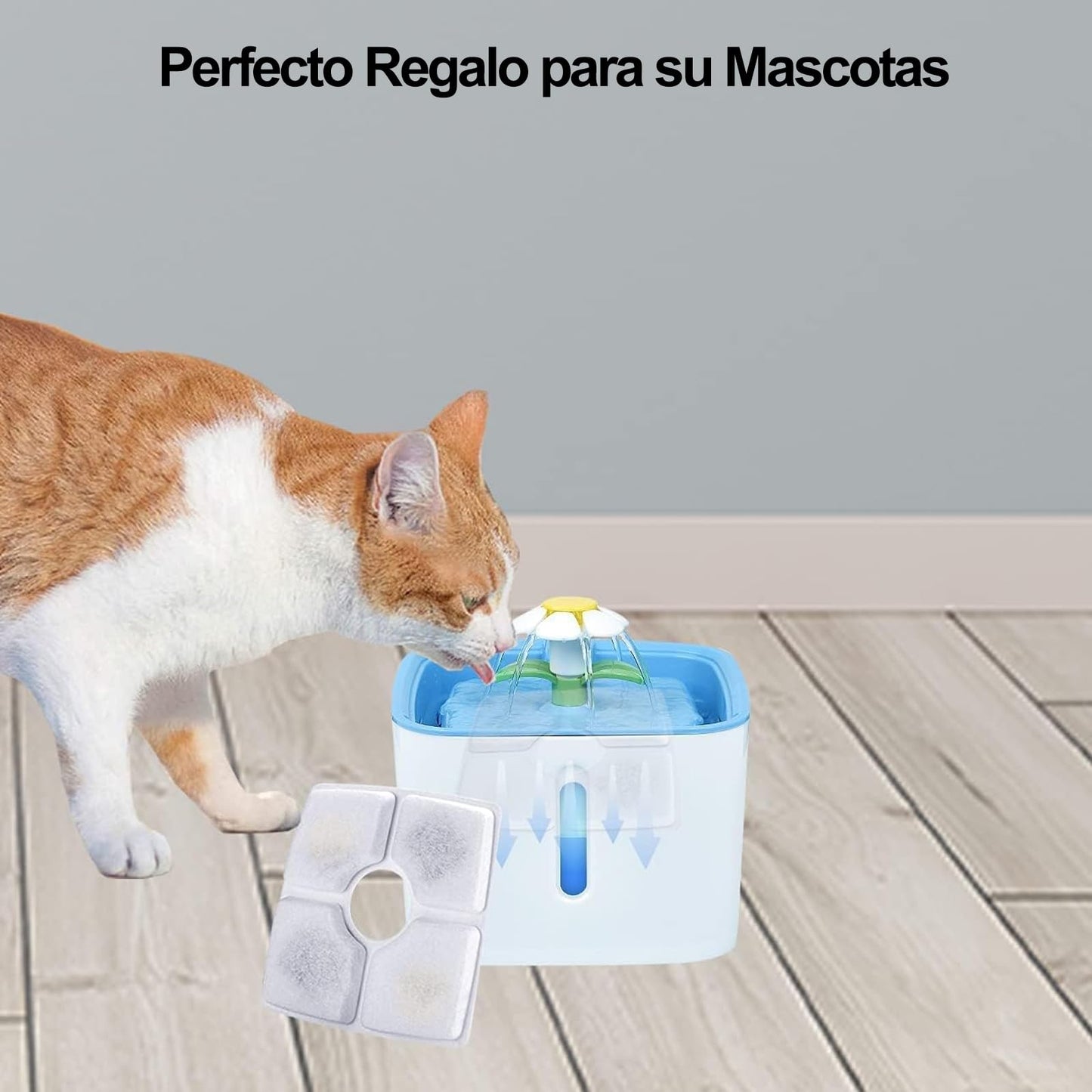 Filtros para Fuente de Gatos Rispetit Blanco con Resina y Carbón Activo