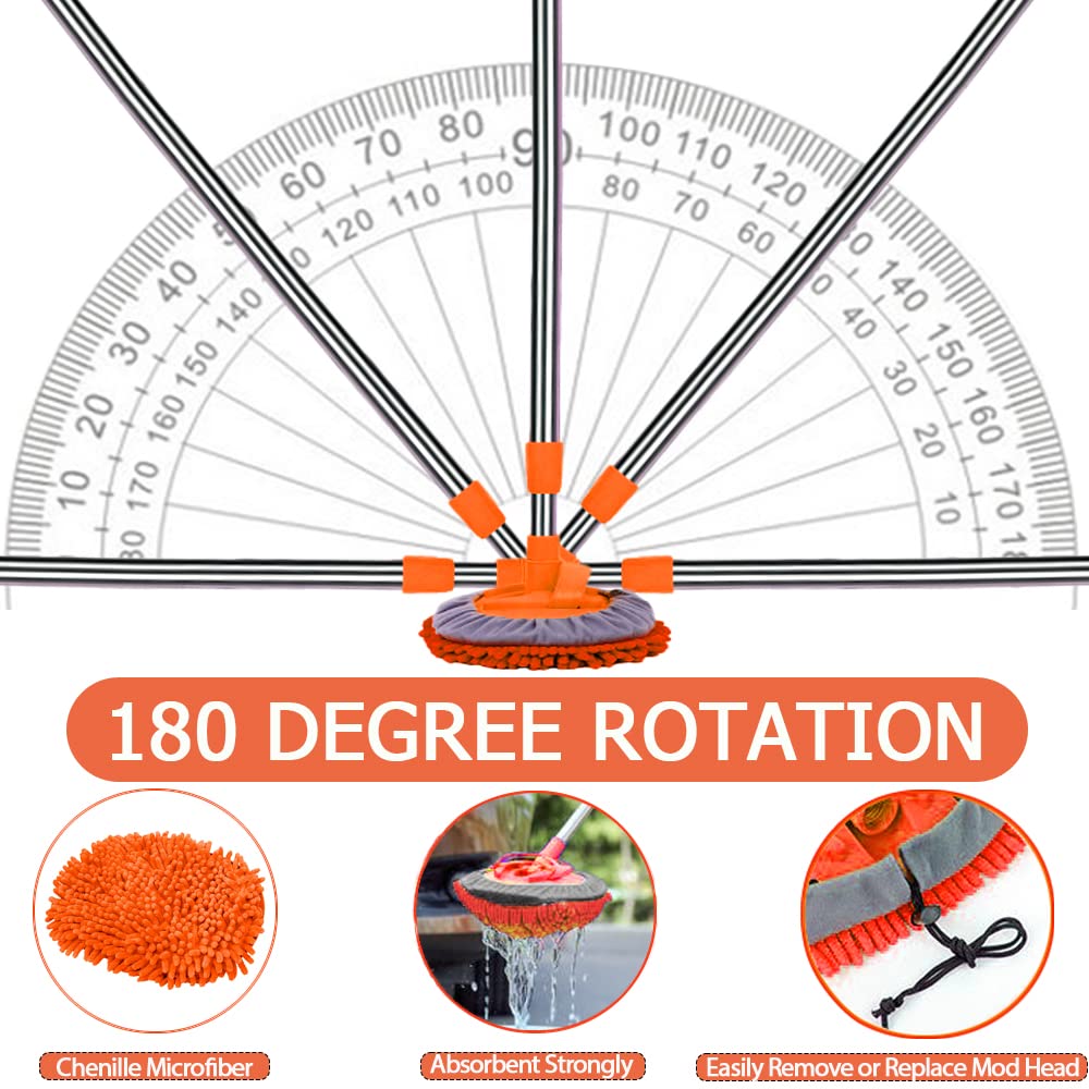Cepillo para Lavar Carros Willingheart Microfibra con Mango Extensible Automotriz