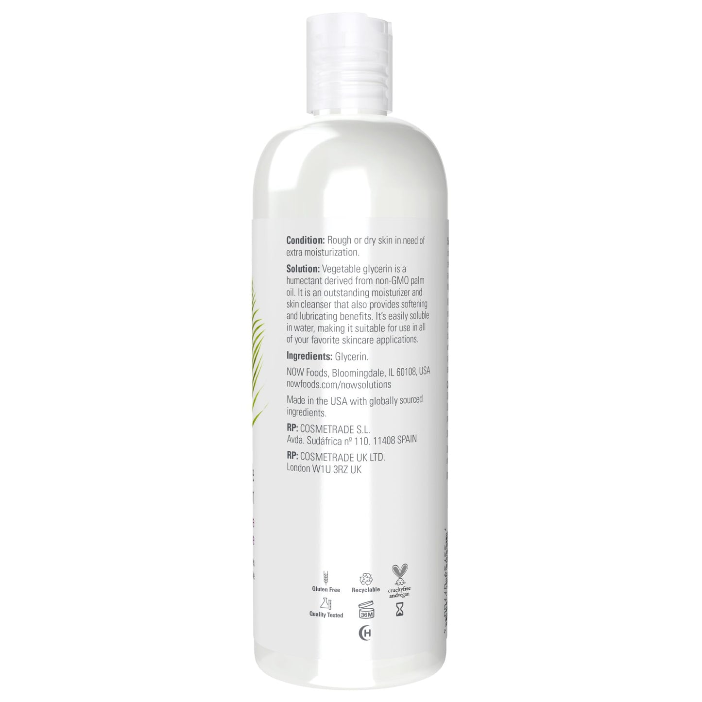 NOW Solutions Glycerine Vegetable, 16-Ounce