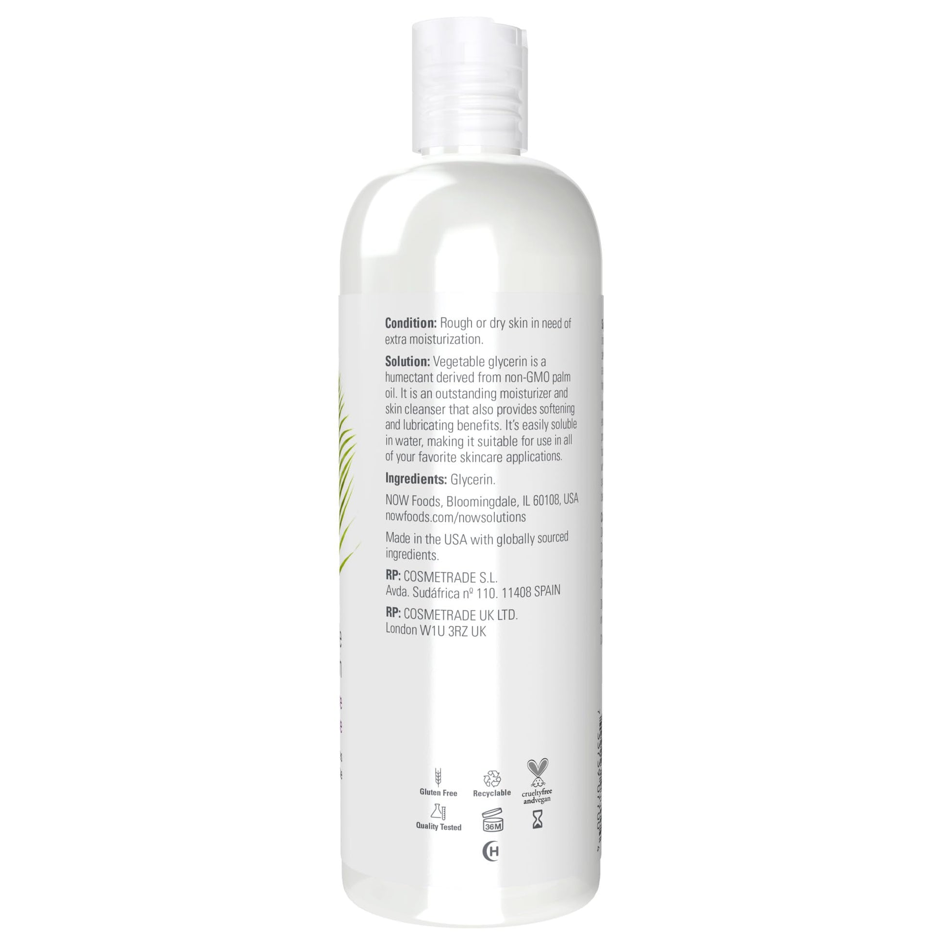 NOW Solutions Glycerine Vegetable, 16-Ounce
