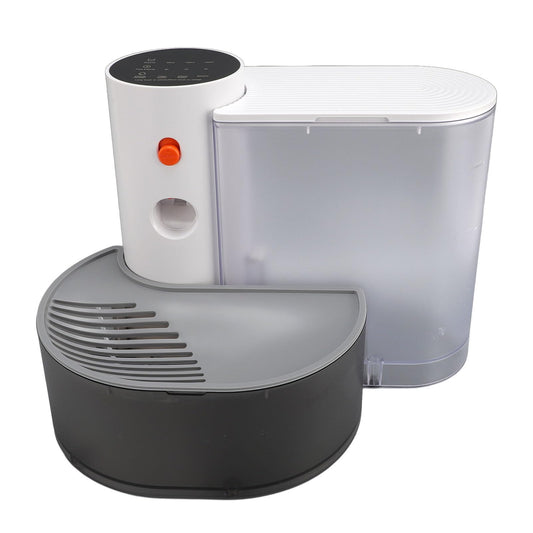 Fuente de Agua Inteligente para Mascotas, Dispensador Automático de Agua para Mascotas de 3 litros, Fuente de Agua Inalámbrica USB de 9,92 Pulgadas para Verter sobre Gatos,