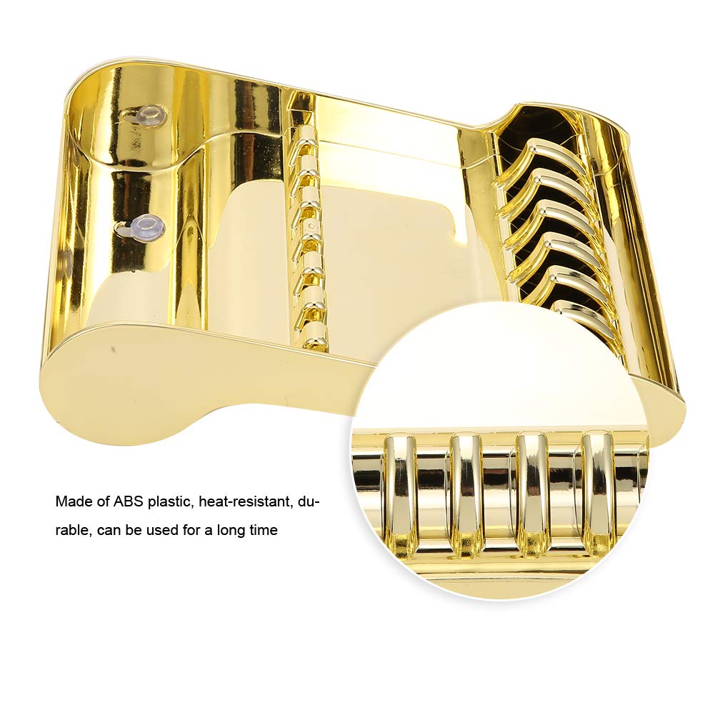 Soporte tijeras peluquería ABS con doble ventosa, oro
