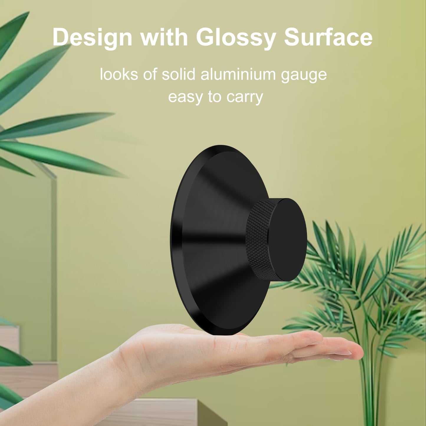Preffair - Estabilizador de peso de registro, 120 g/4.2 oz de aluminio negro reductor de vibración de peso con almohadilla protectora suave para accesorio de reproductor de discos LP HiFi (negro)