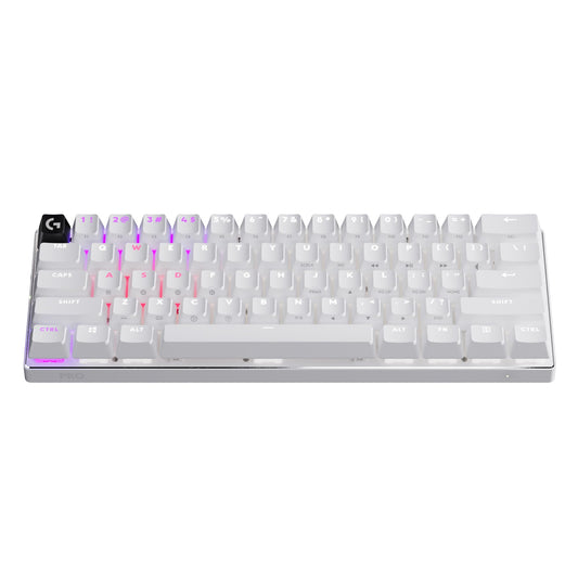 Teclado Inalámbrico Logitech G Pro X Blanco 60% TKL Mecánico Ultra Compacto RGB LIGHTSYNC para Juegos