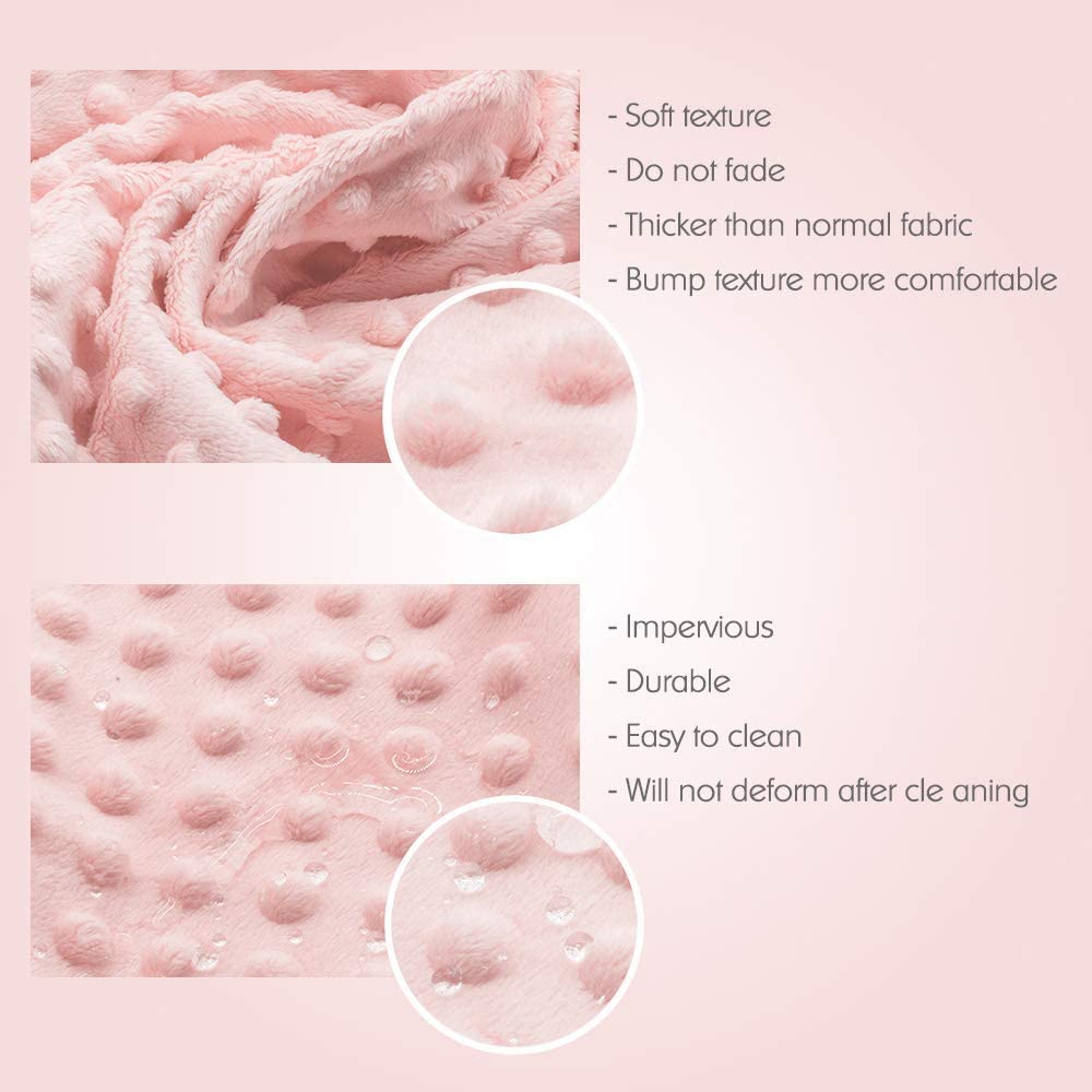 Cambiador de pañales para bebé, ultra suave, funda para cambiador de pañales, 100% algodón, sábanas para cambiar de mesa para bebés y niños, Cambio de cubierta de la almohadilla, Rosa claro
