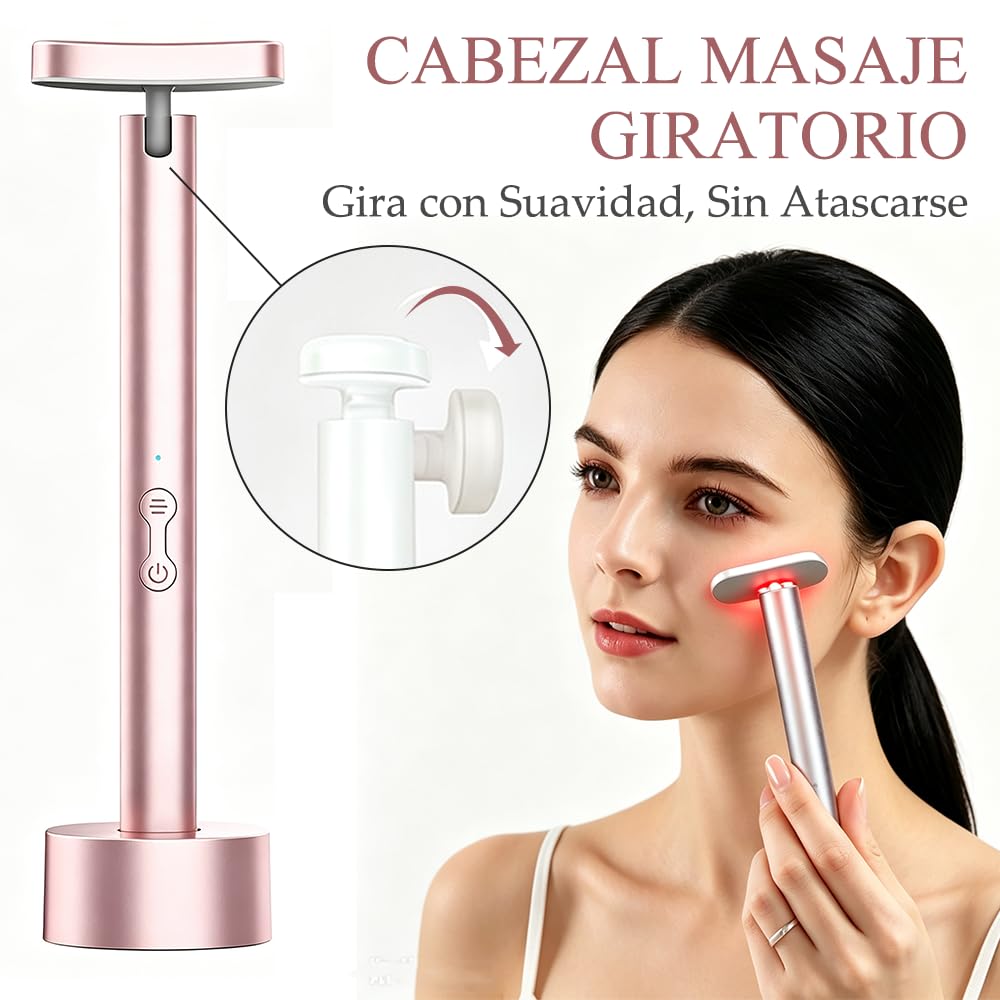 Masajeador para Rostro y Ojos, Efecto Antiarrugas para Relajar la Piel