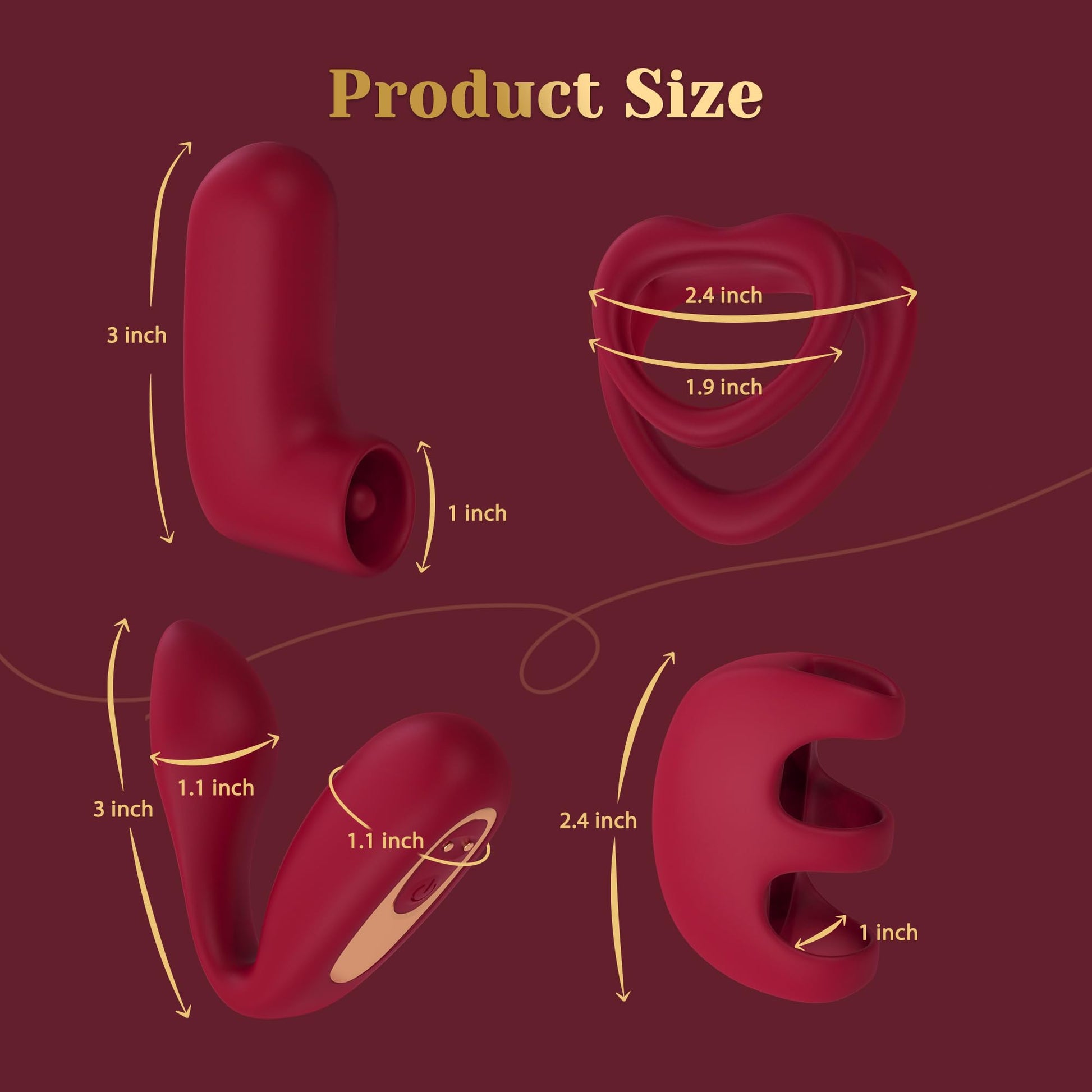 Kit Vibrador Tracy's Dog Versátil Juego para Adultos con Control Remoto para Mujeres y Parejas