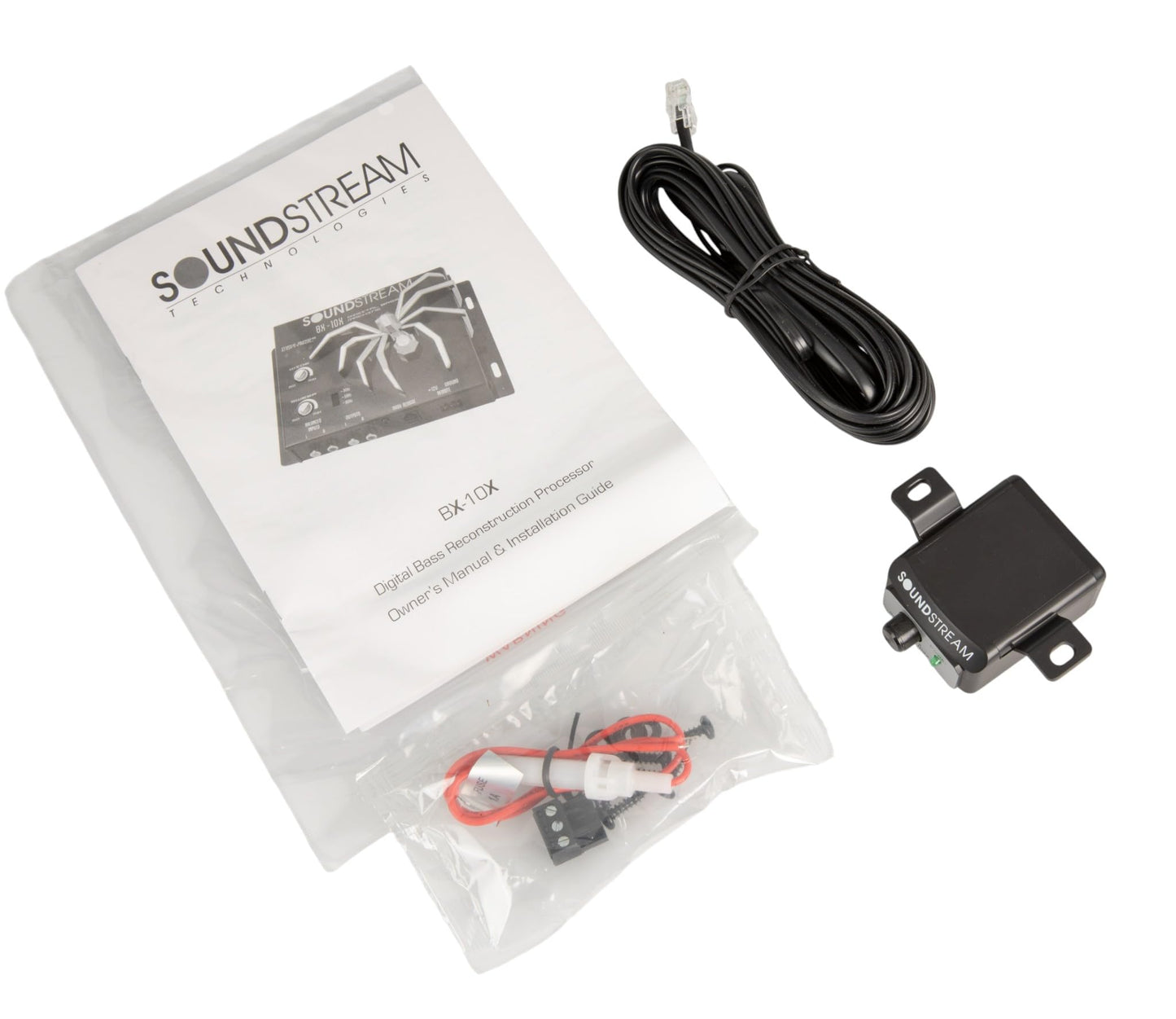 Soundstream Bx10x - Procesador de reconstrucción de Graves, Color Negro, Procesador de Graves, 10.75in. x 8.75in. x 2.5in., Negro