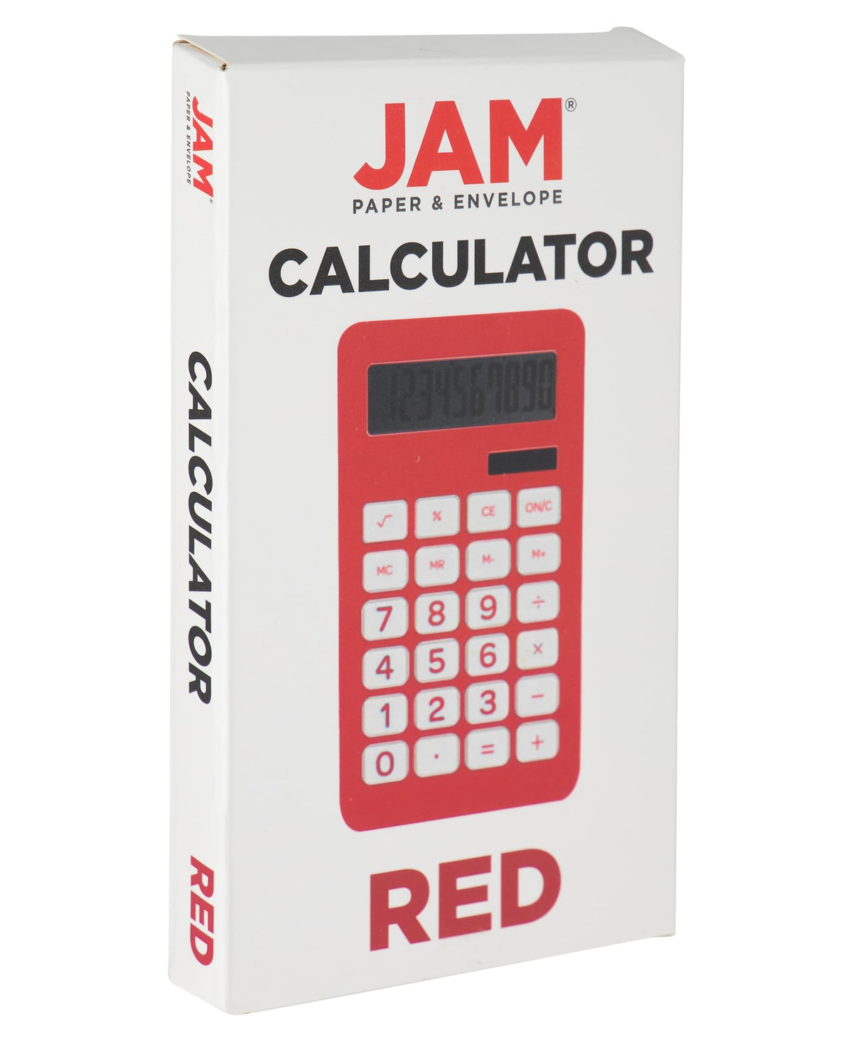 Calculadora JAM PAPER Rojo con Pantalla LCD de 10 Dígitos