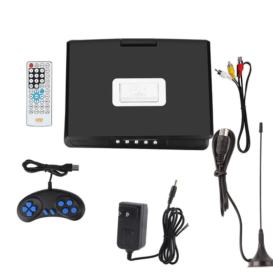 Reproductor de DVD Portátil 9.8 Pulgadas TV Radio FM para el Hogar Oficina Vehículo