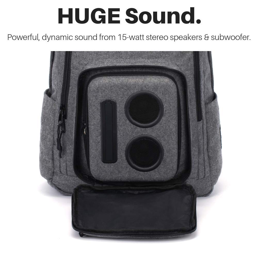 Mochila con Altavoces Rager 2017 Bluetooth Gris