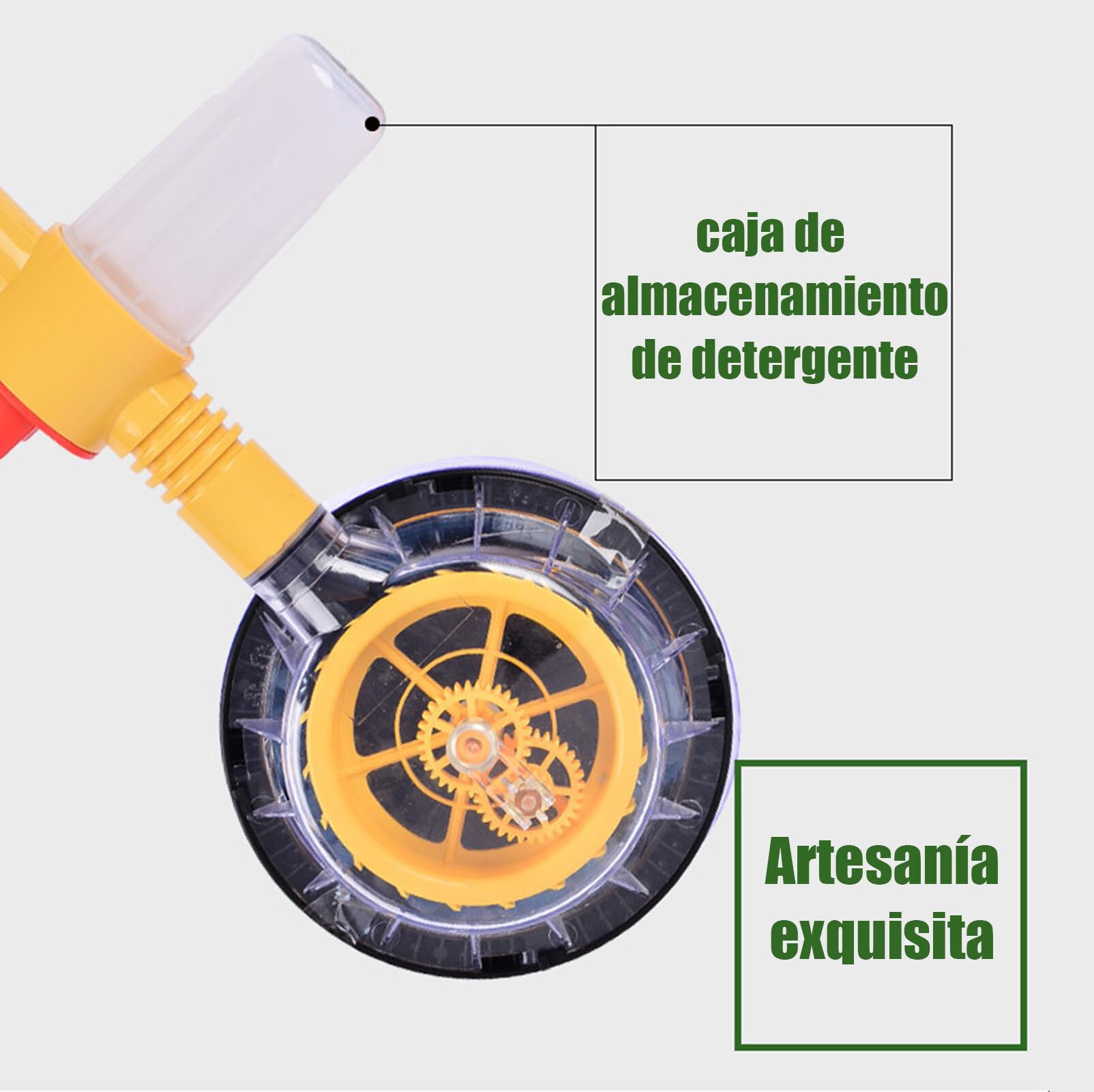 JKOKPMG Cepillo para Lavar Carros,Cepillo para Lavar Carros con Extension,Cepillo Giratorio para Lavar Carros,Cepillo para Polvo Giratorio de 360°,Pinceles Espuma Giratorio 3 In 1 15m