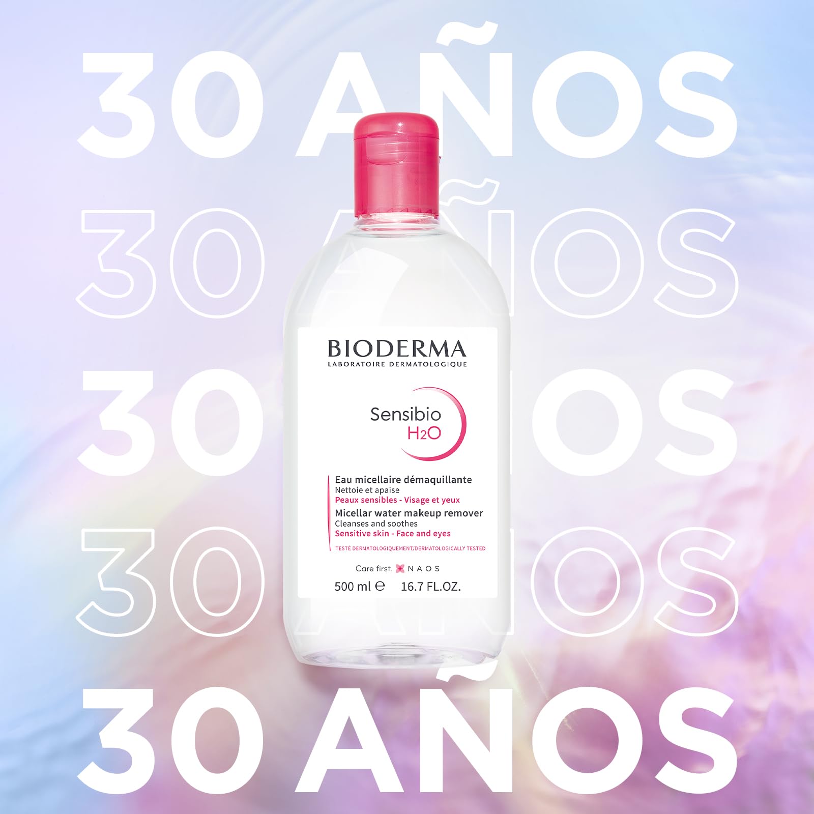 BIODERMA, Agua Micelar, Sensibio H2O, Desmaquillante para Piel Sensible, Calma y Reduce la Irritación, 100 ml