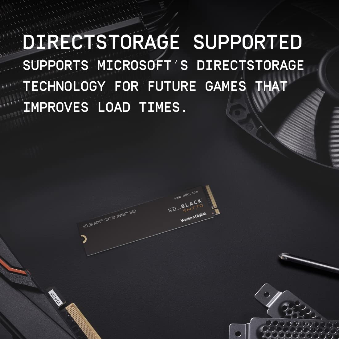 WD_BLACK - Unidad de Estado sólido SSD Interna para Juegos SN770 NVMe de 2 TB, PCIe Gen4, M.2 2280, hasta 5150 MB/s, WDS200T3X0E
