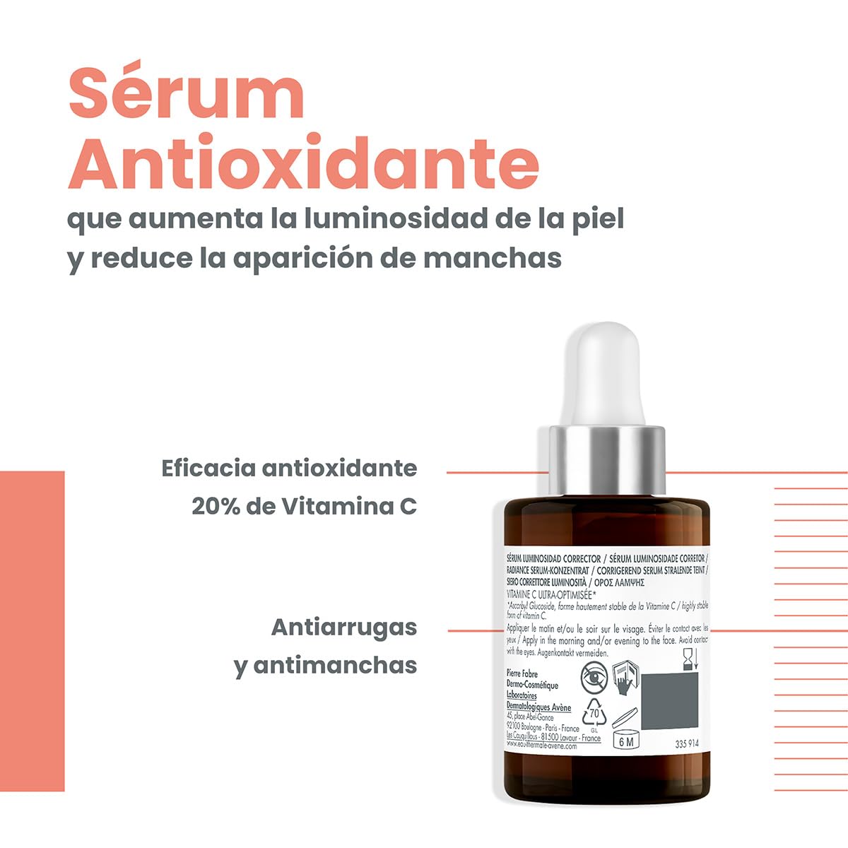 Avène Vitamin Activ Cg, Sérum Antioxidante, 30ml