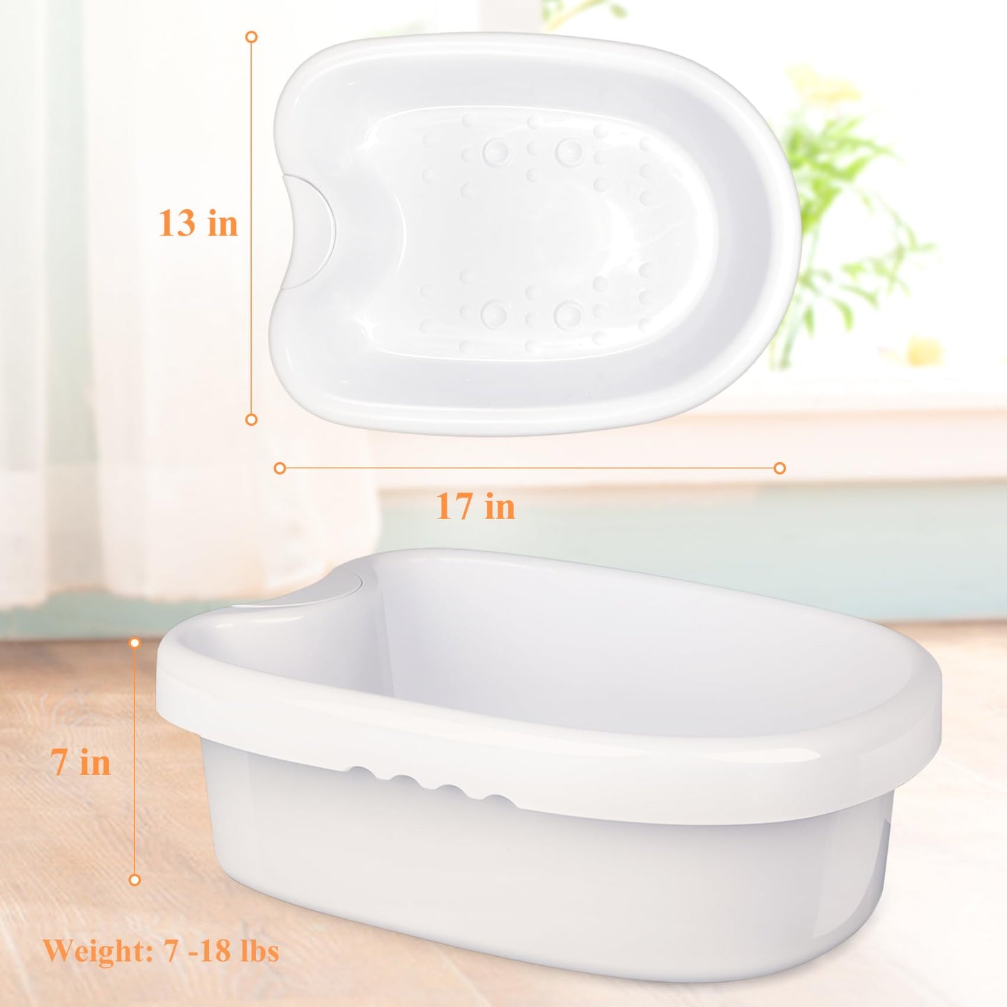Bañera iónica para pies para máquina de desintoxicación iónica, baño de pies, spa, spa de agua y tubo de masaje de pies para baño de pies, remojo o desintoxicación con 100 revestimientos