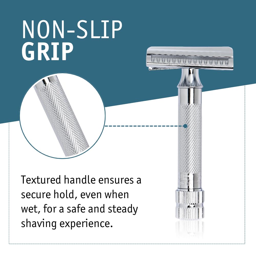 Merkur-Razor Safety Razor 37c Chrome with Slant Bar
