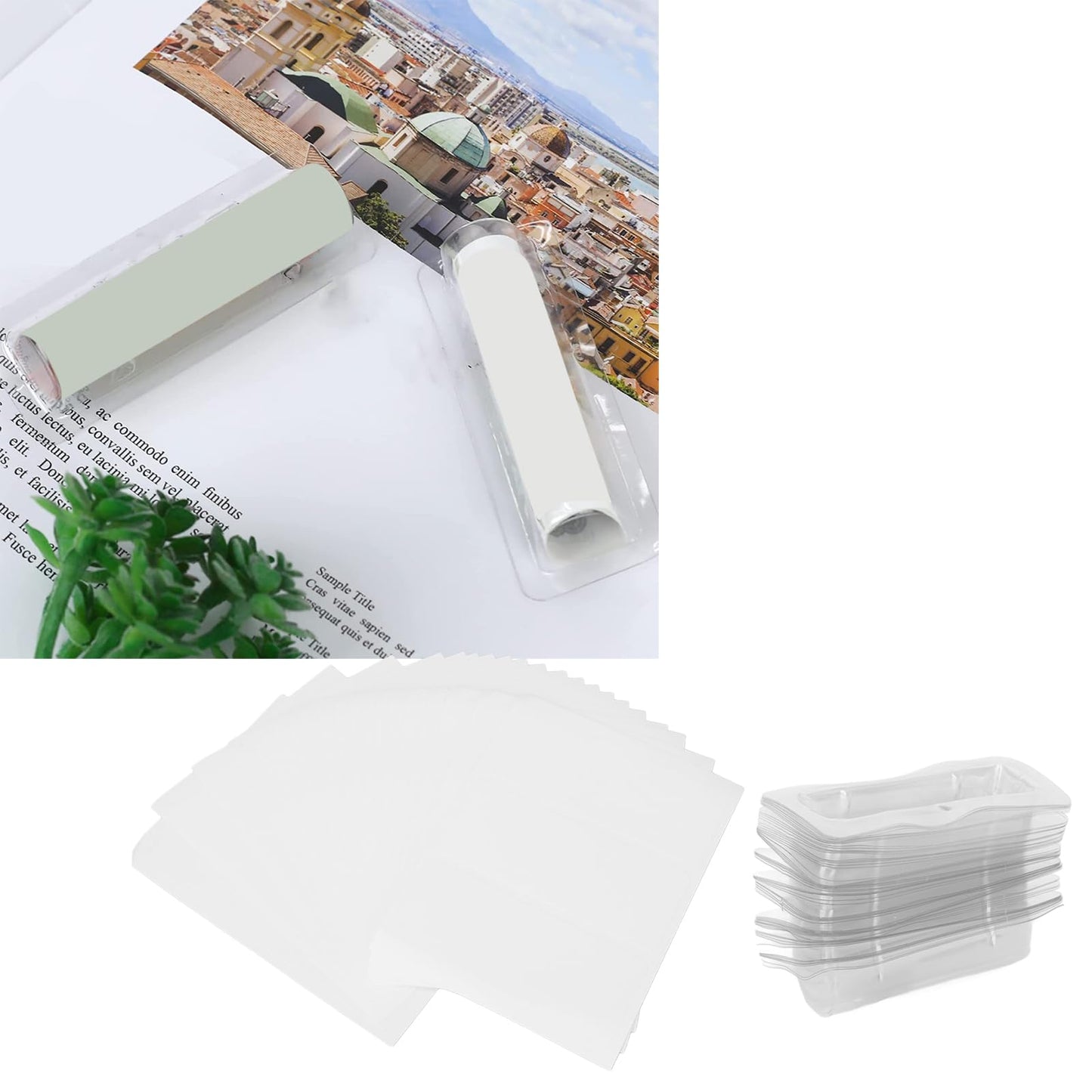 Bolsas Plástico Transparente Adhesivo DIY para Bálsamos Labiales Pack de 60