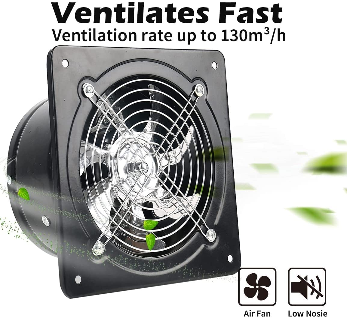 Ventilador de Escape Nalle 8 Pulgadas 500 CFM para Cocina y Baño