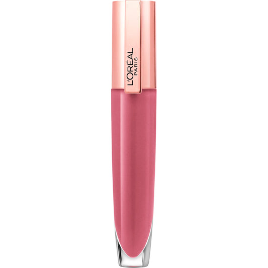 L'Oreal Paris Glow Paradise Hydrating Lip Balm-in-Gloss with Pomegranate Extract and Hyaluronic Acid, ultra-gentle, non-sticky formula, Rosy Utopia, 0.23 fl oz