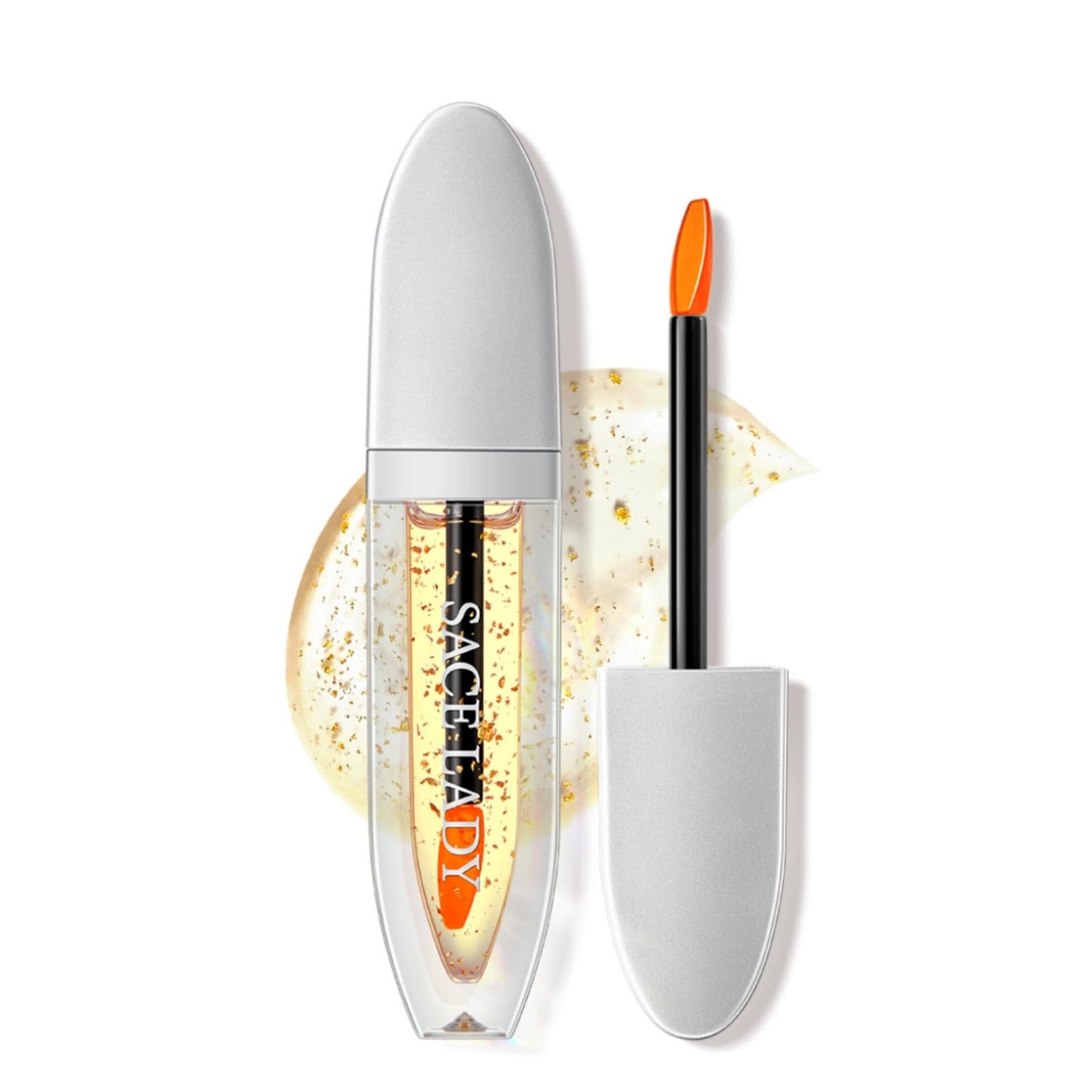 SACE LADY Aceite Labial de Color, Aceite Labial Hidratante Femenino, Esencia Labial Hidratante no Pegajosa (04, 0.12Oz)