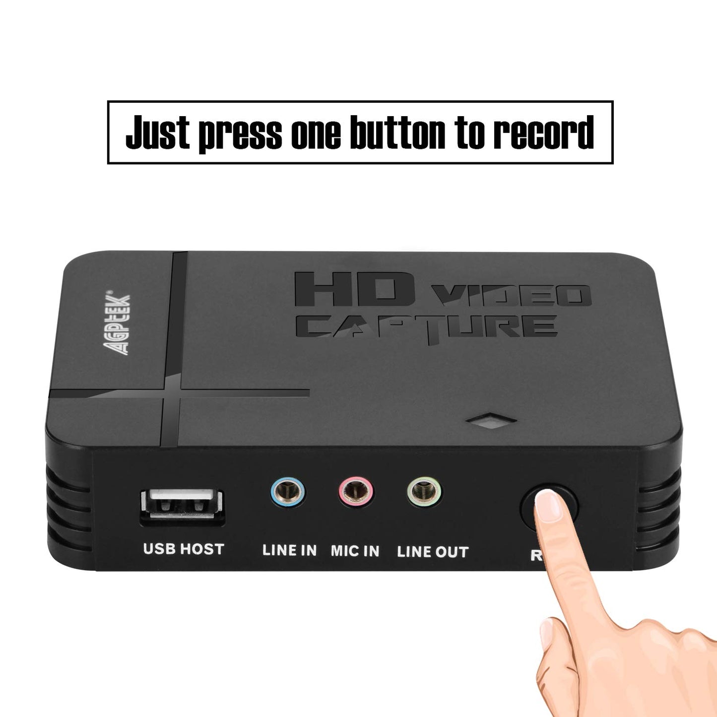AGPtek HD Game Capture Captura de Video en HD 1080P Grabadora HDMI/YPBPR Xbox 360 y una / PS3 PS4 2016 VERSIÓN MÁS Nueva