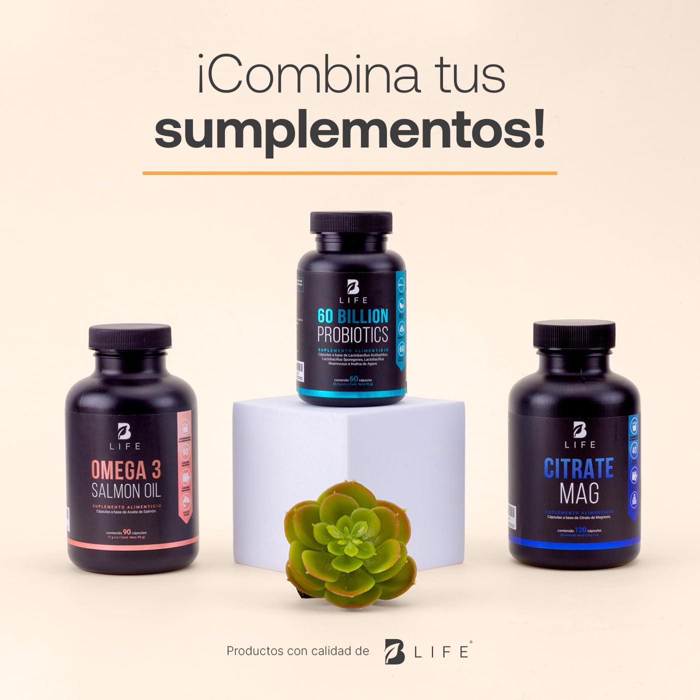 B Life Probióticos 60 Billones UFC | 60 Cápsulas | 3 Cepas De Probióticos | Liberación Retardada | Tecnología Patentada DRcaps | Adicionados Con Inulina De Agave | 60 Billion Probiotics.