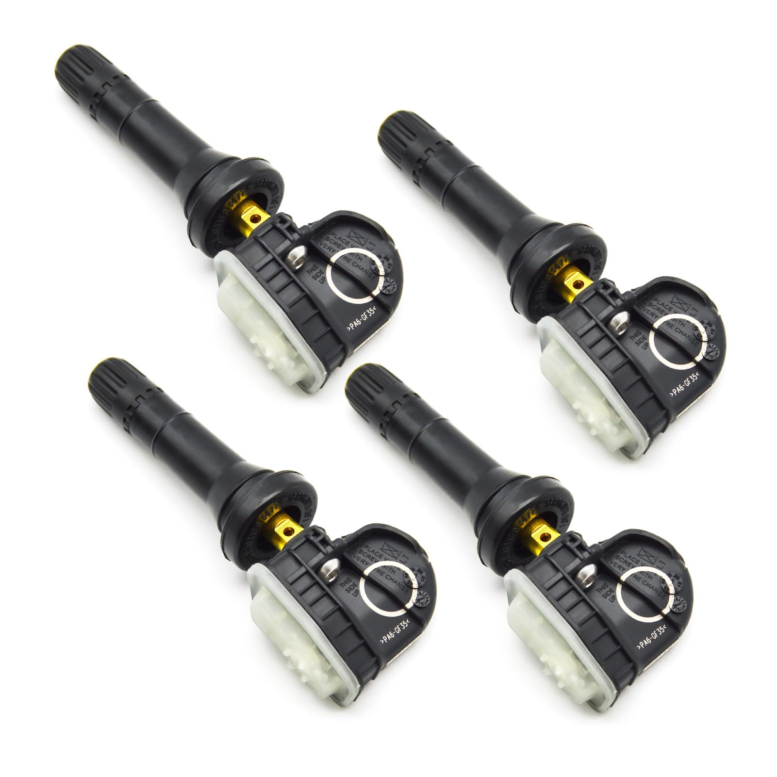 Paquete de 4 Sensores de Presión de Neumáticos IZYSS Programados en 315MHz para Ford y Lincoln