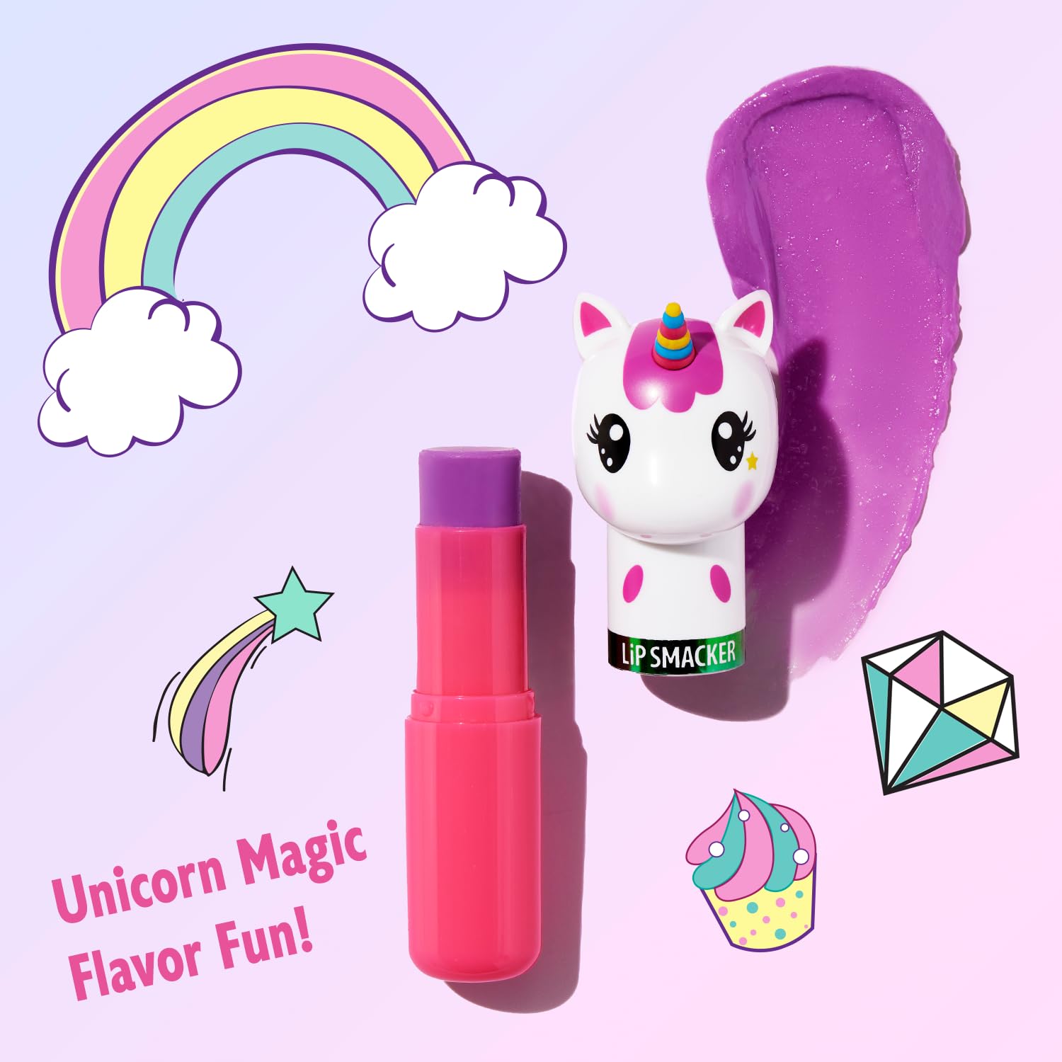 Lip Smacker - Bálsamo labial Unicorn Magic, 0.14 onzas