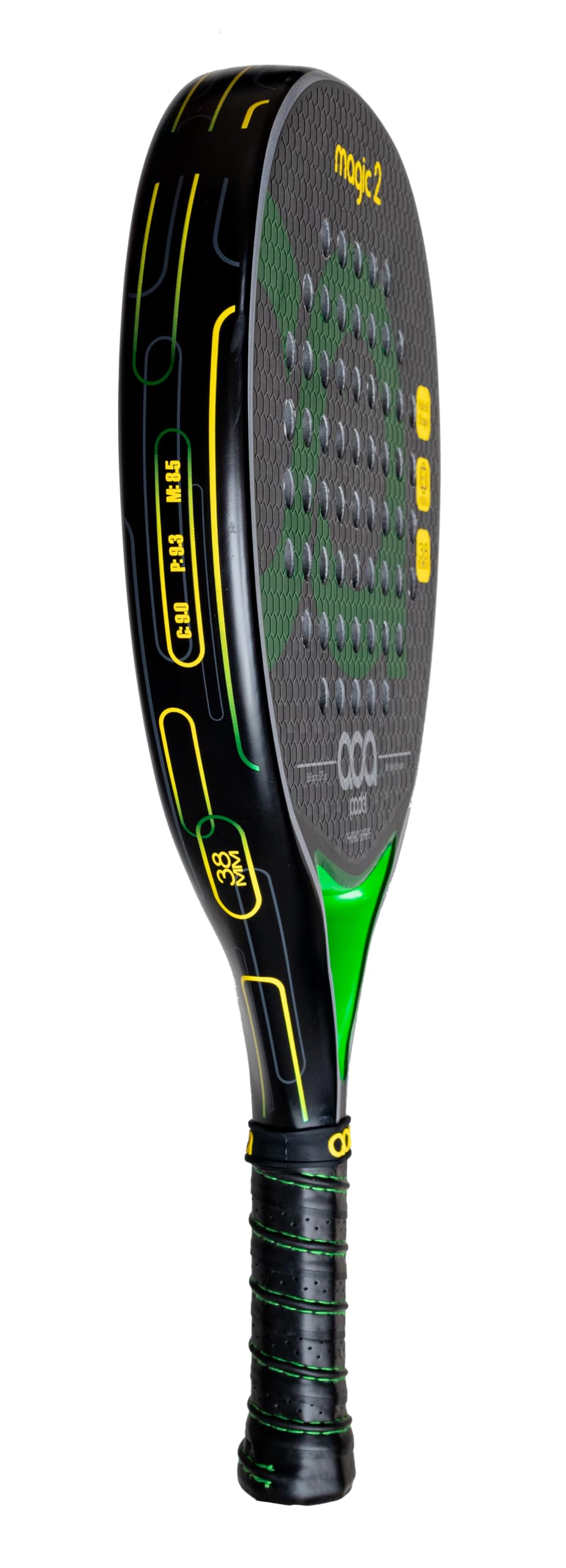 Pala de Padel Aca Magic 2 Carbono 12K Híbrida Hexa 3D Goma Eva Fusion