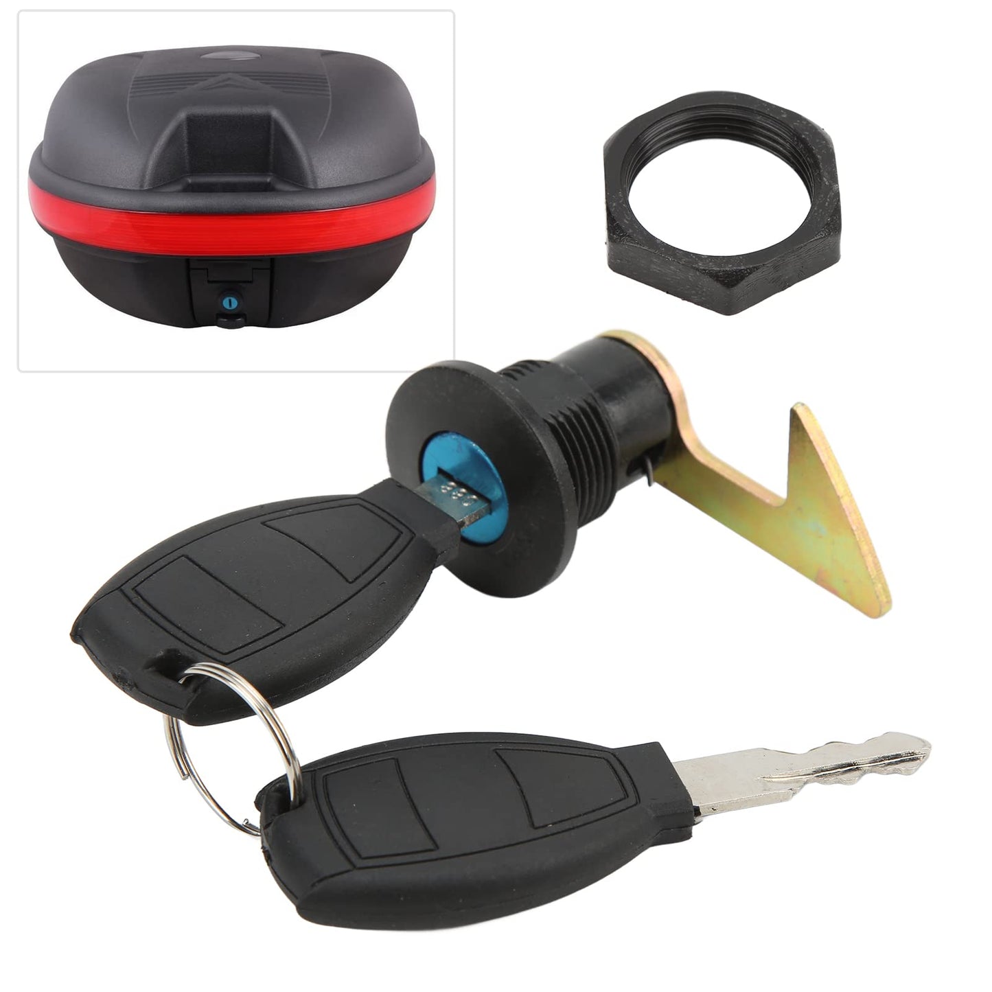 Cerradura de Maletero Akozon Negro Universal para Scooter y Motocicleta Eléctrica