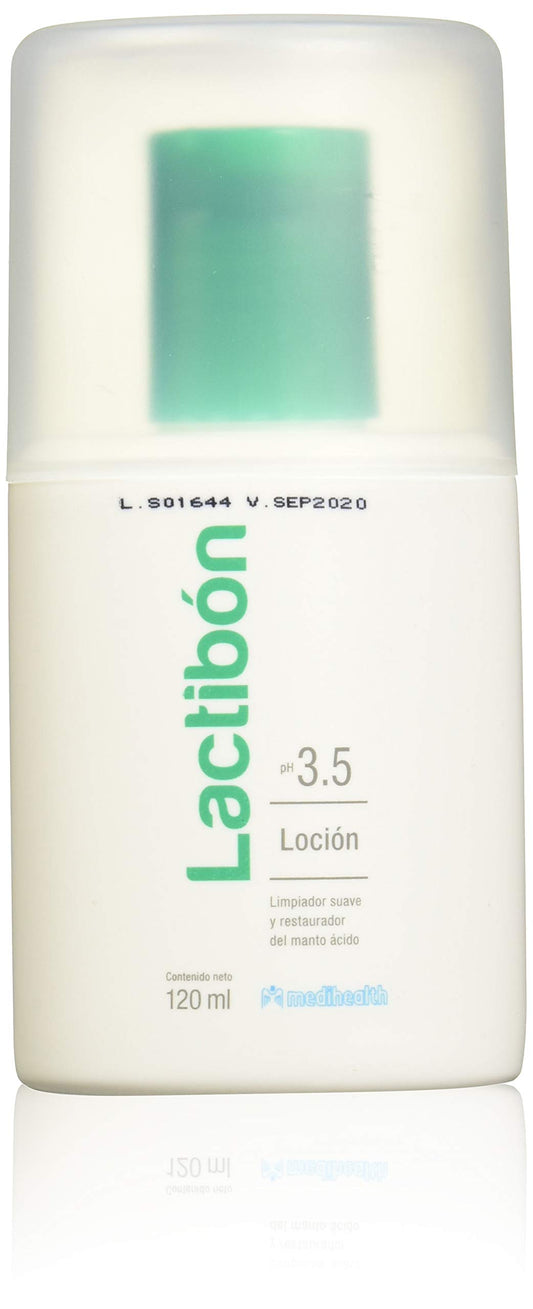 Lactibón Loción | locion corporal | Dermolimpiador facial | restaudaror barrera ácida natural | Ácido Láctico USP 1,1% | frasco con 120ml