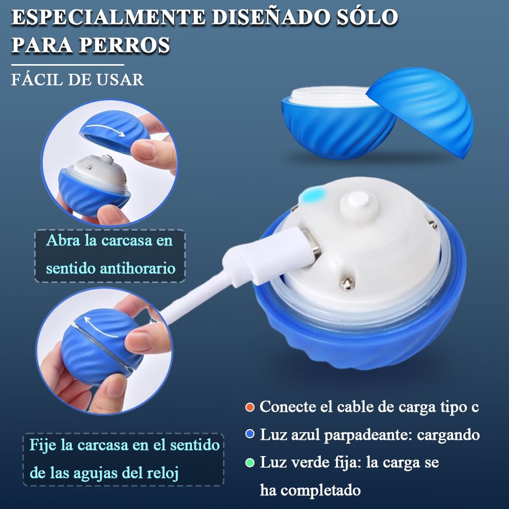 Pelota de Juguete Inteligente e Interactiva para Perro de Todos los Tamaños