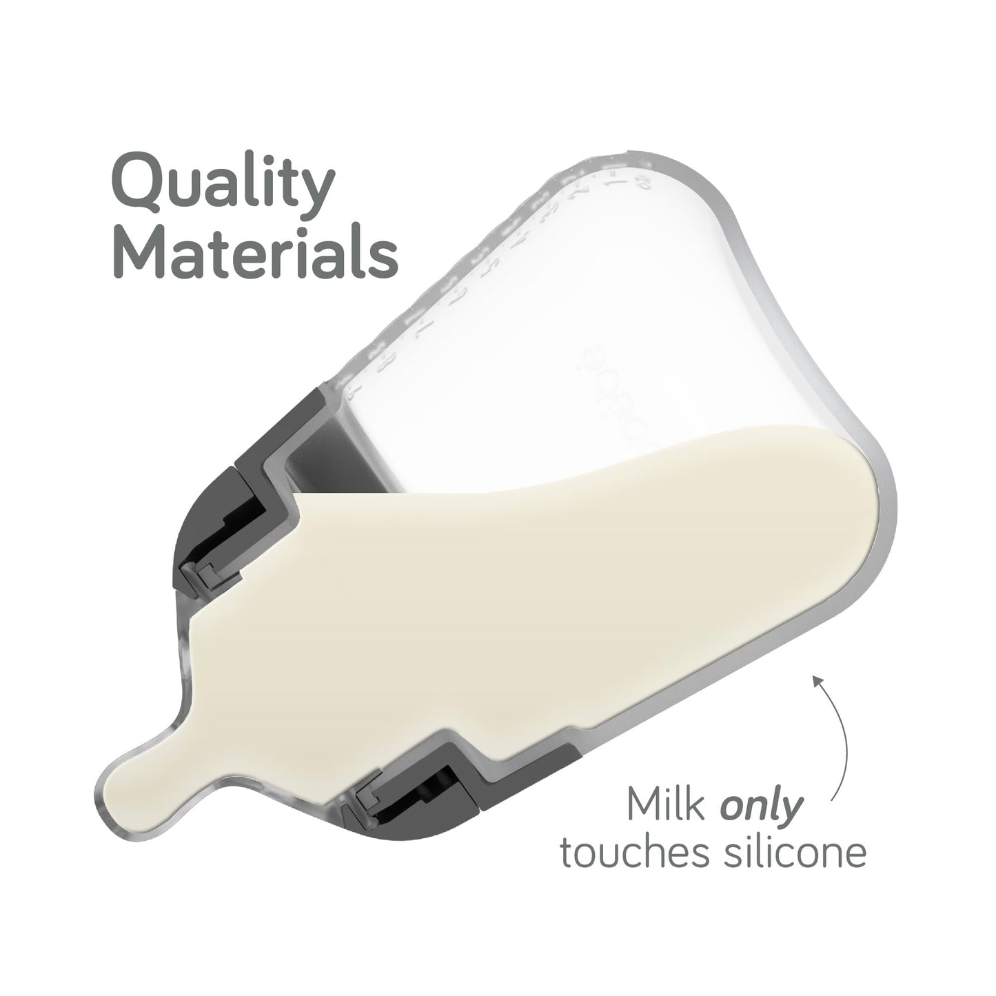 NANOBÉBÉ Biberón De Silicona Nanobebe Flexy, Anticólicos, Tacto Natural, Tetina Antivuelco, Base Estable Antivuelco, Fácil De Limpiar (Paquete De 4), 147 G