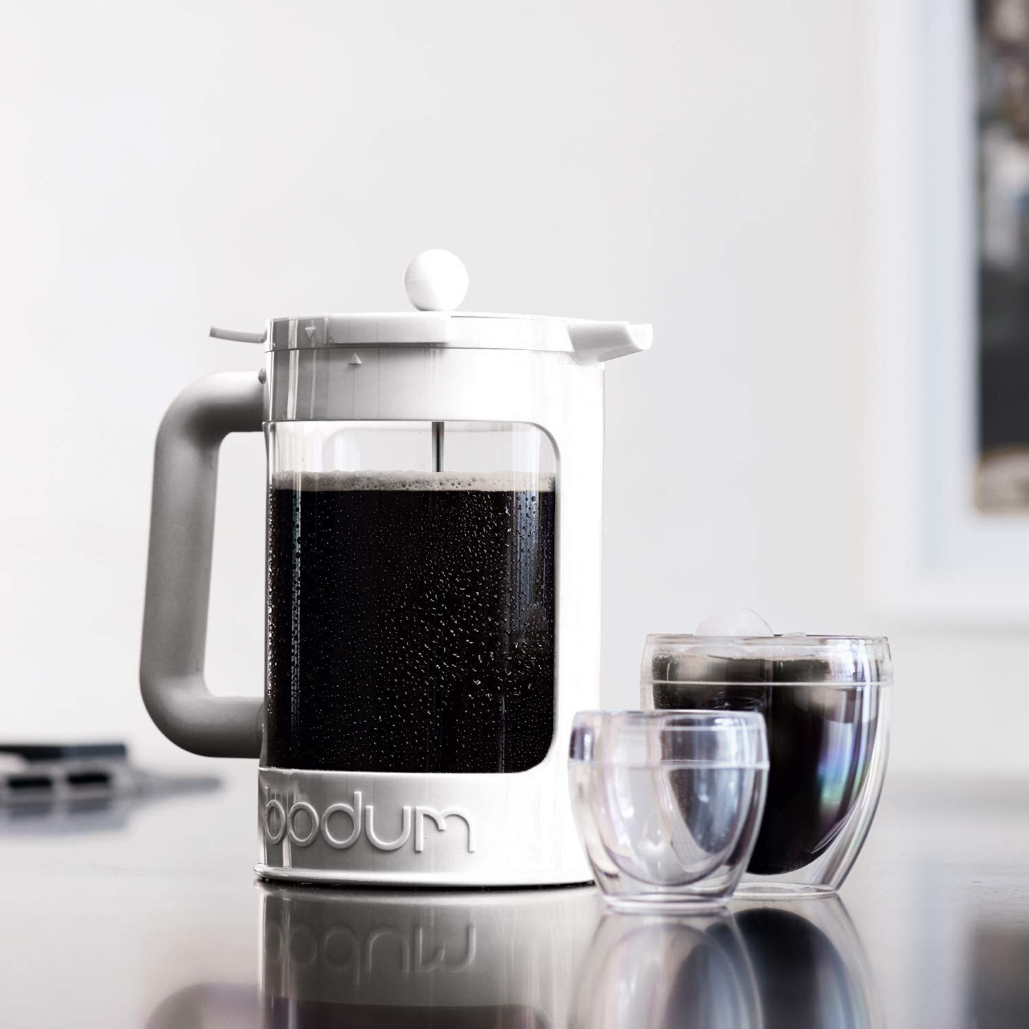 Bodum Bean Set Cafetera de café helado, Blanca, 12 Tazas/ 1.5 litros