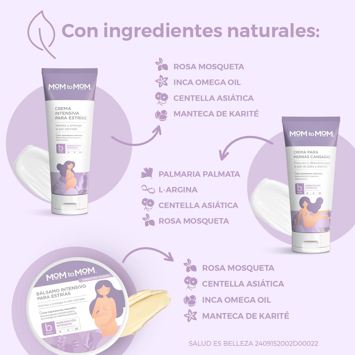 MOM to MOM Kit ETAPA b + Bálsamo Cuidados Intensivos en el Embarazo