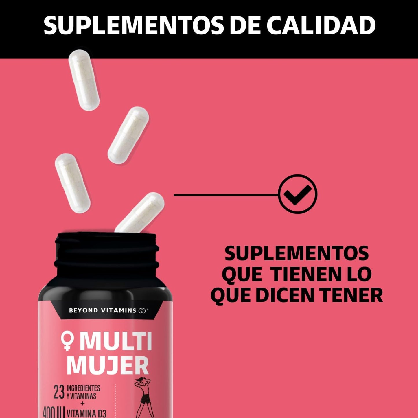 Suplemento Multivitamínico para Mujer con Vitamina D3, E y Biotina en Cápsulas शाध्यक्षपूर्वींpliepro