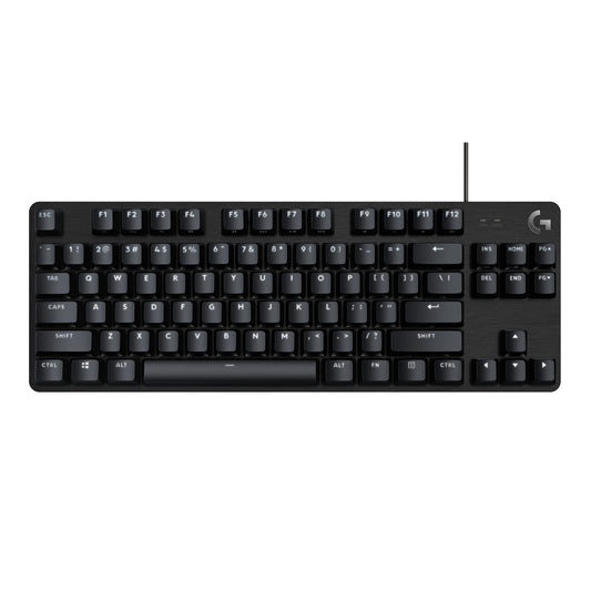 Teclado Mecánico Gaming Logitech TKL Aluminio Negro Retroiluminado Blanco
