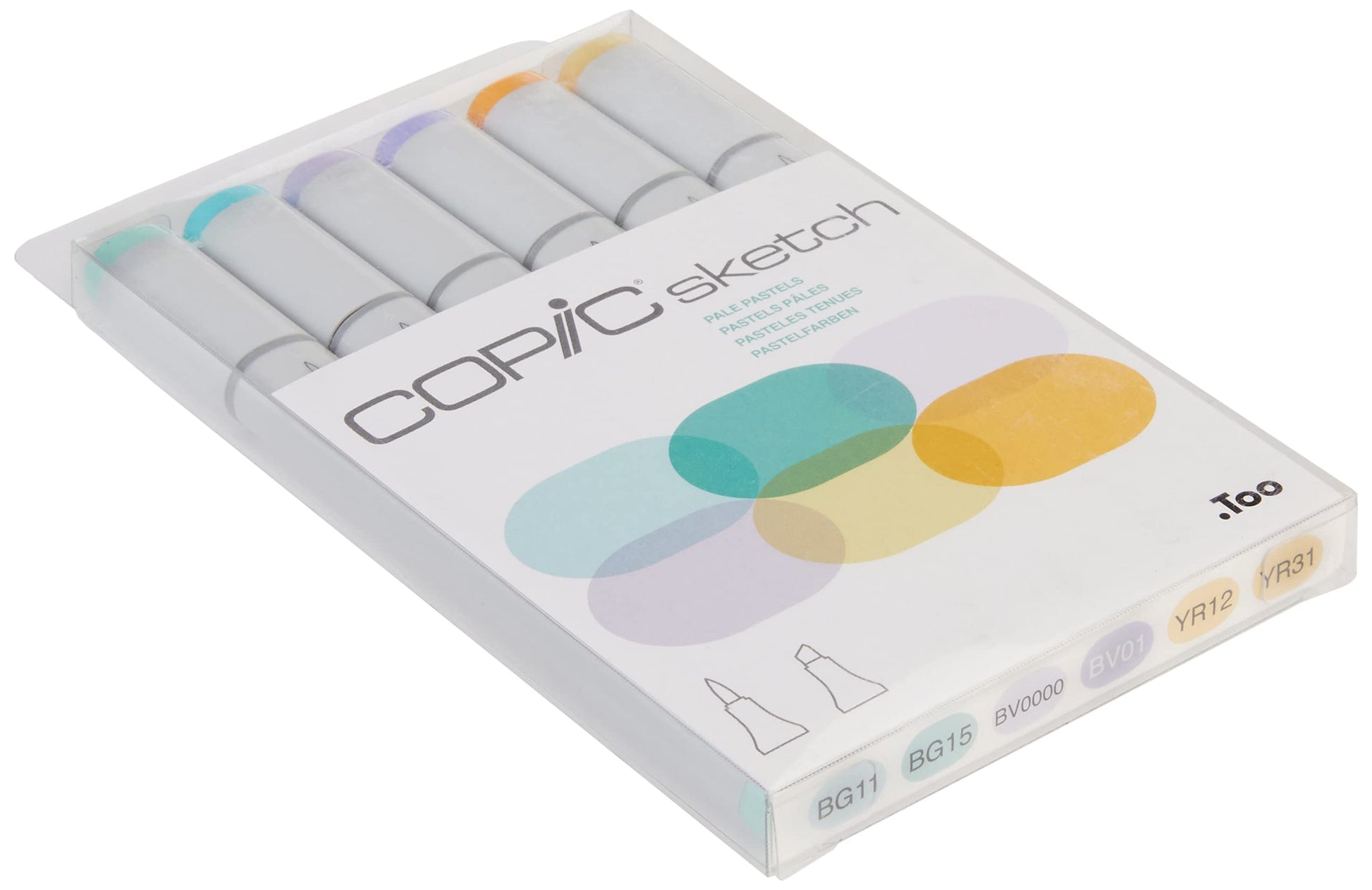 COPIC - Juego de 6 colores pastel