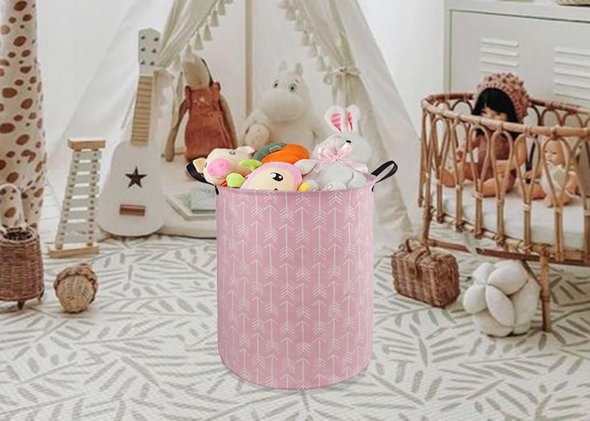 DUYIY - Cesta de lavandería para niños, cesta de almacenamiento para lavandería, cesta de almacenamiento para ropa, guardería, cesta de regalo con asas (flecha)