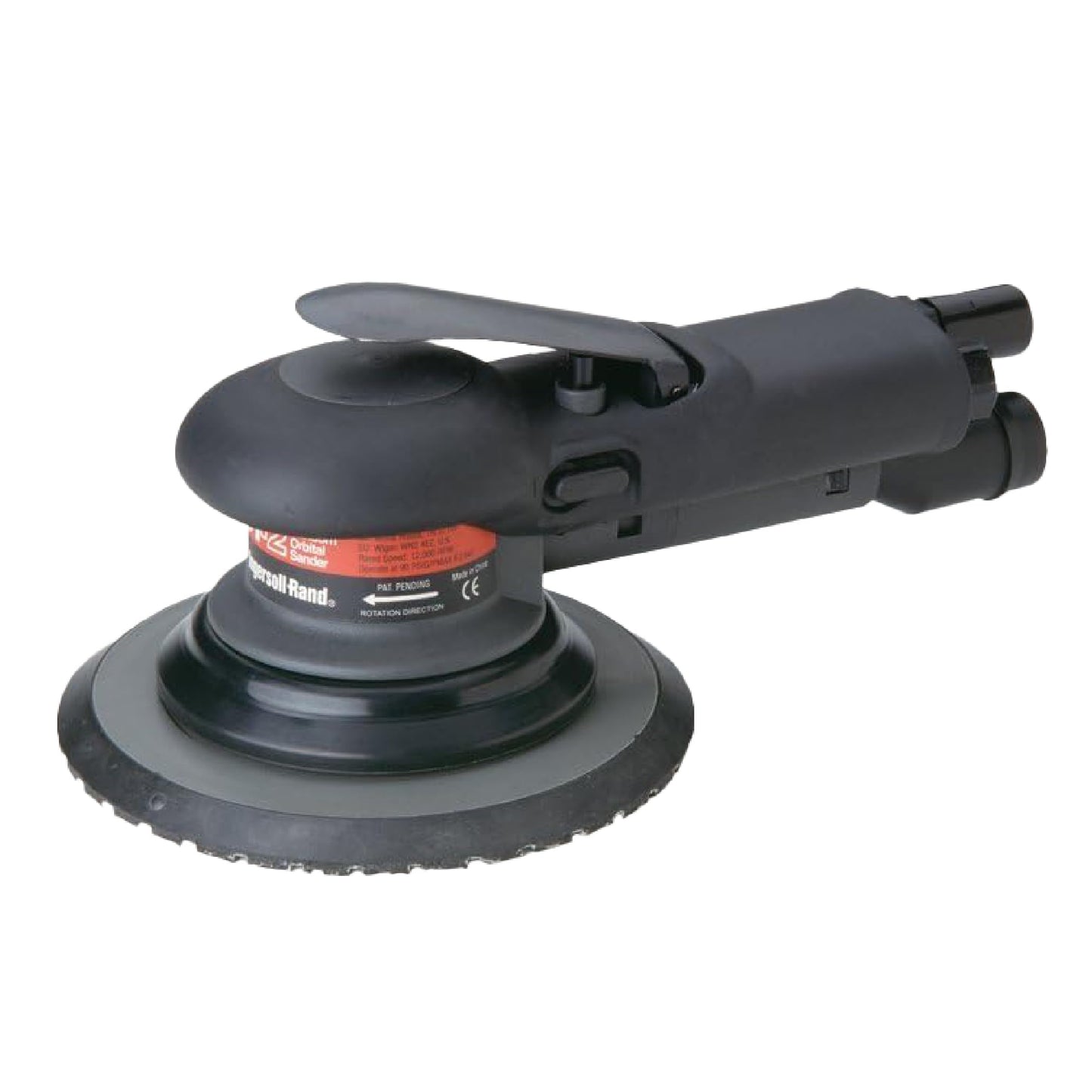 Ingersoll Rand 4151 Lijadora orbital aleatoria de 6", almohadilla de vinilo, 12000 RPM, 0.2 HP, extrae polvo y partículas a través y alrededor de la almohadilla.