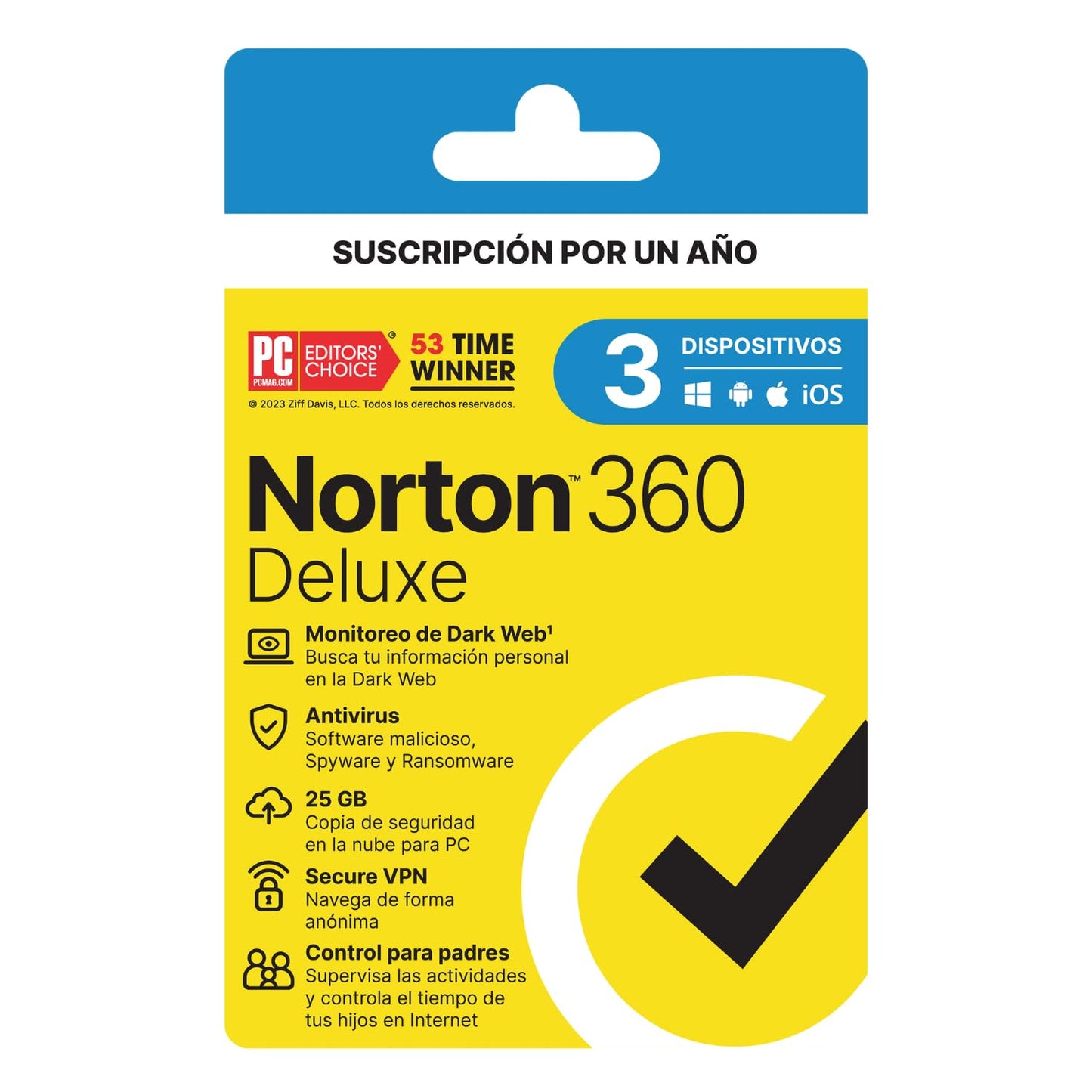 Antivirus Norton 360 Deluxe 25gb 3 Dispositivos 1 Año