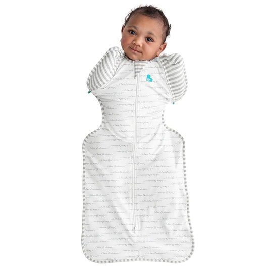 Love To Dream Swaddle UP, Saco para Dormir Bebe de Transición Ideal para el Sueño Cómodo - Saquitos para Dormir Bebe 8.6-10.9 Kg para Climas de 20°C - 24°C - Costal de Algodón Color Blanco