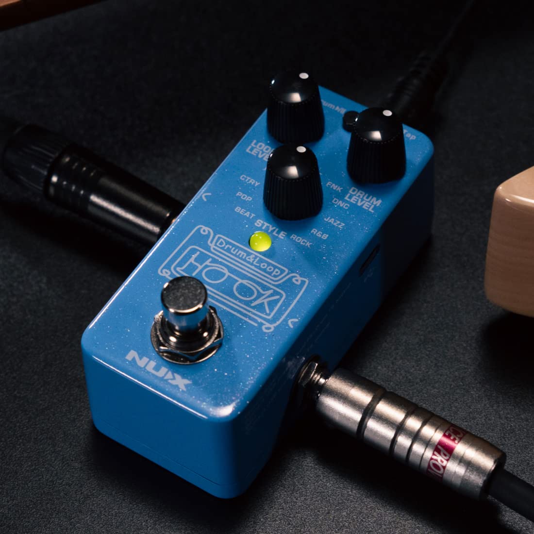 Pedal Looper NUX NDL-3 Hook Drum & Loop Mini Plata con Grabación de 6 Minutos