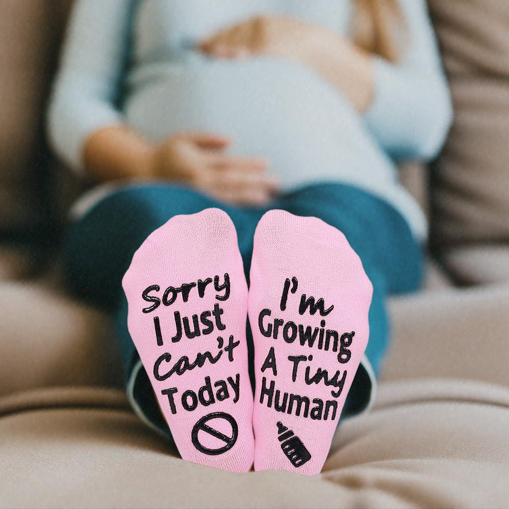 Calcetines para el embarazo, regalo para madres embarazadas, día de la madre, Rosa, One Size