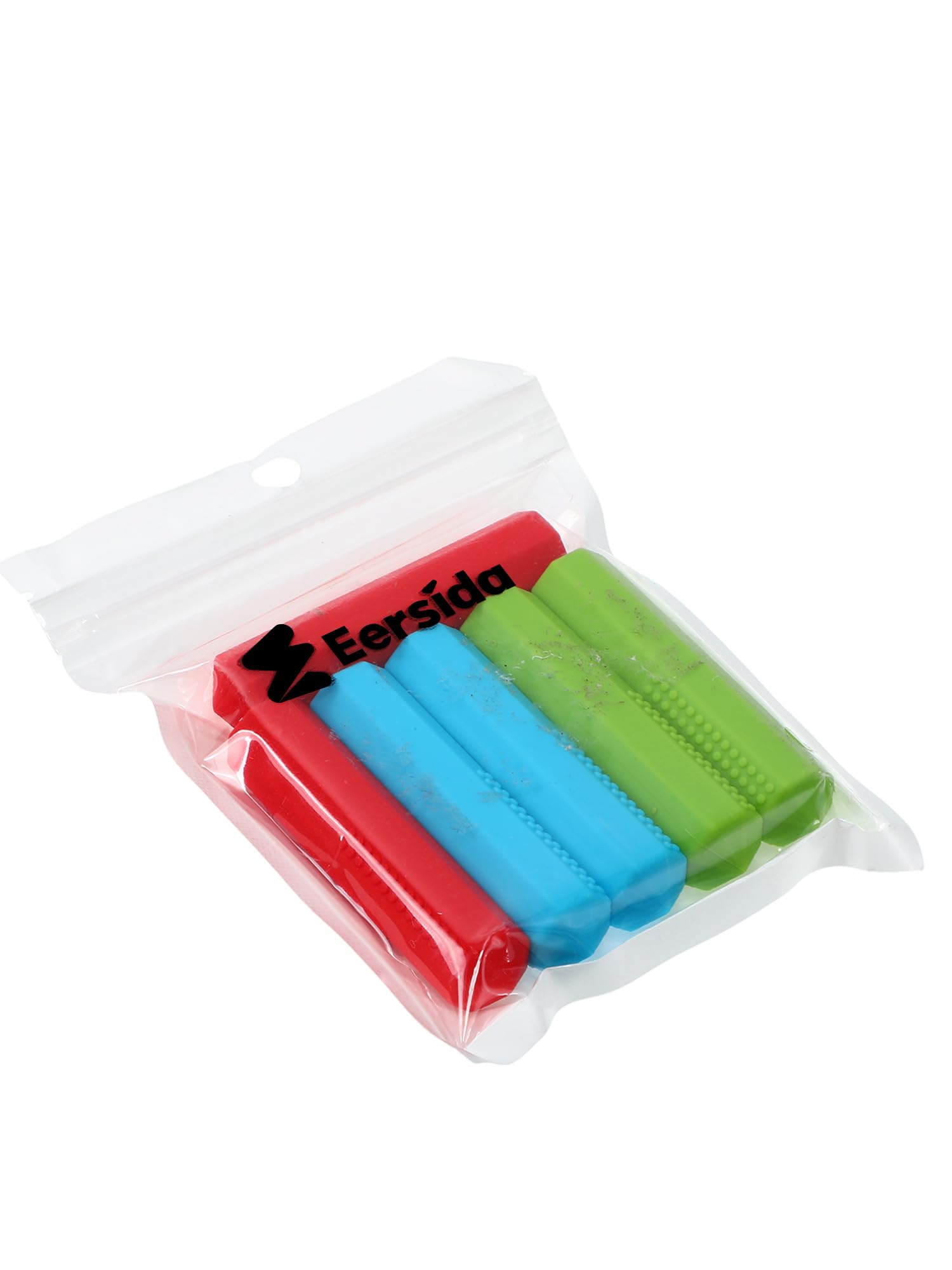 Eersida - Juego de 6 piezas de lápices sensoriales masticables para lápices masticables, juguetes sensoriales para niños y niñas, necesidades motoras orales (rojo, azul, verde)