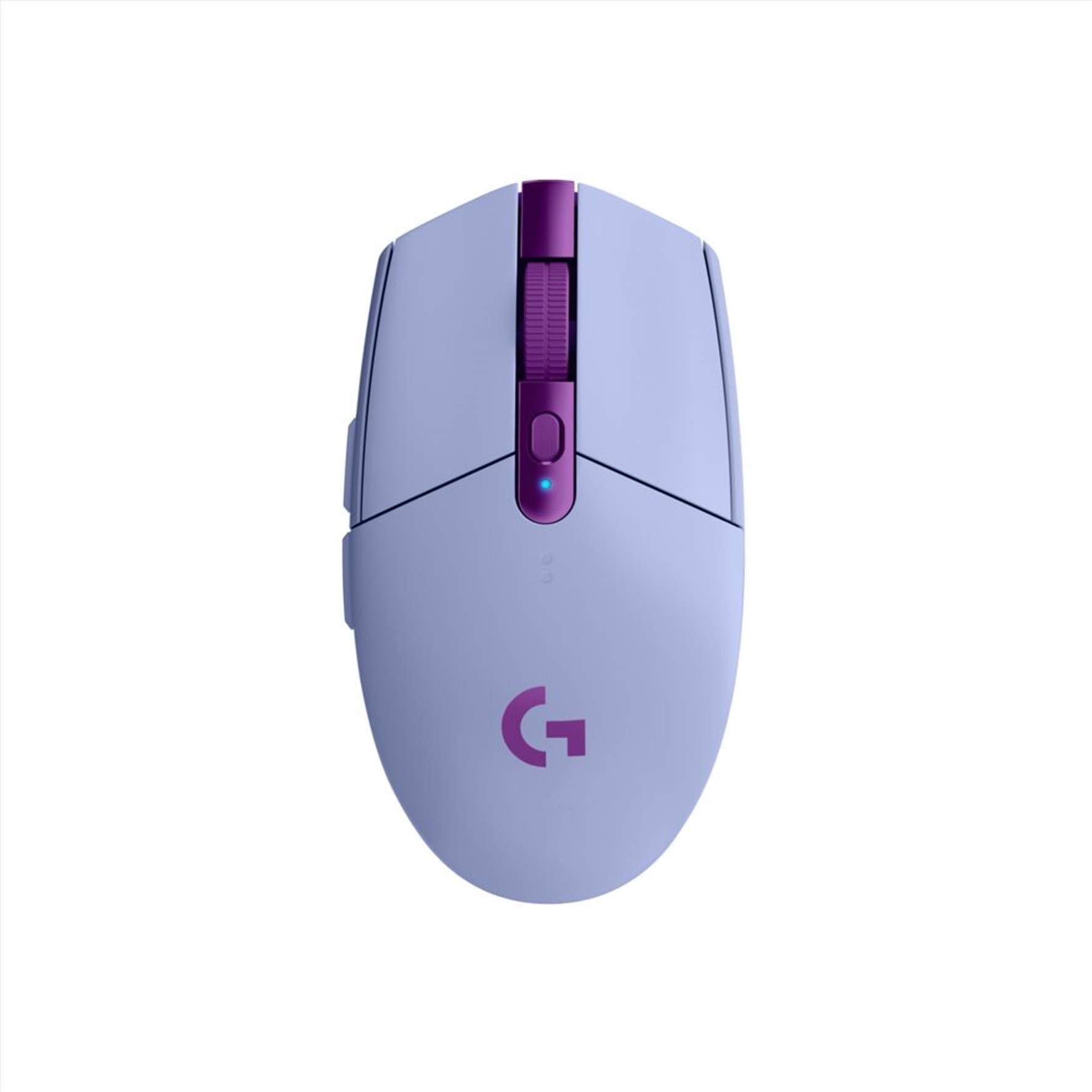 Logitech G305 LIGHTSPEED Mouse Gaming Inalámbrico, Sensor HERO 12K, 12,000 DPI, Batería de 250h, 6 Botones Programables, Memoría Integrada, PC/Mac - Lila