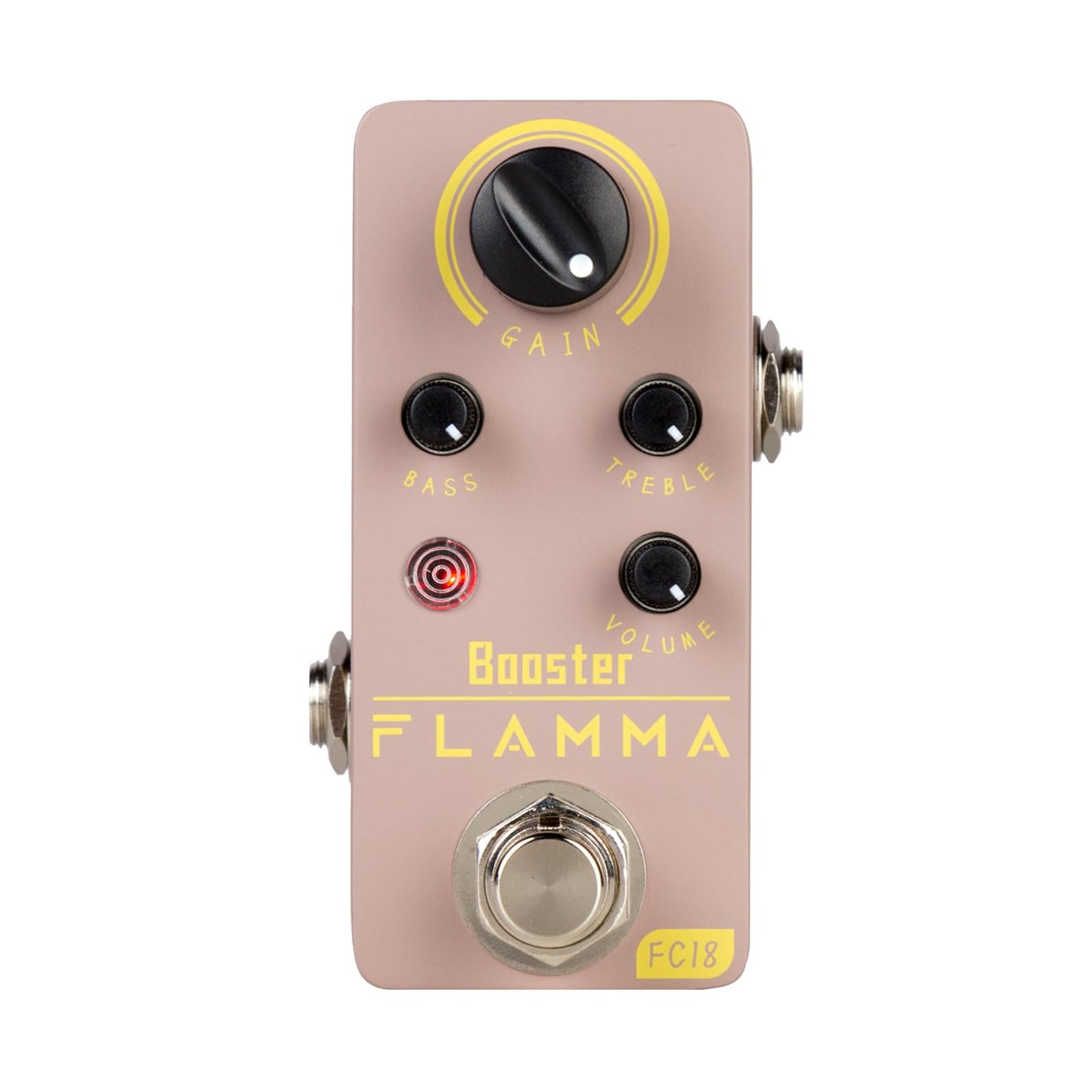Pedal de Refuerzo FLAMMA FC18 Azul Compacto True Bypass para Guitarra Eléctrica y Bajo